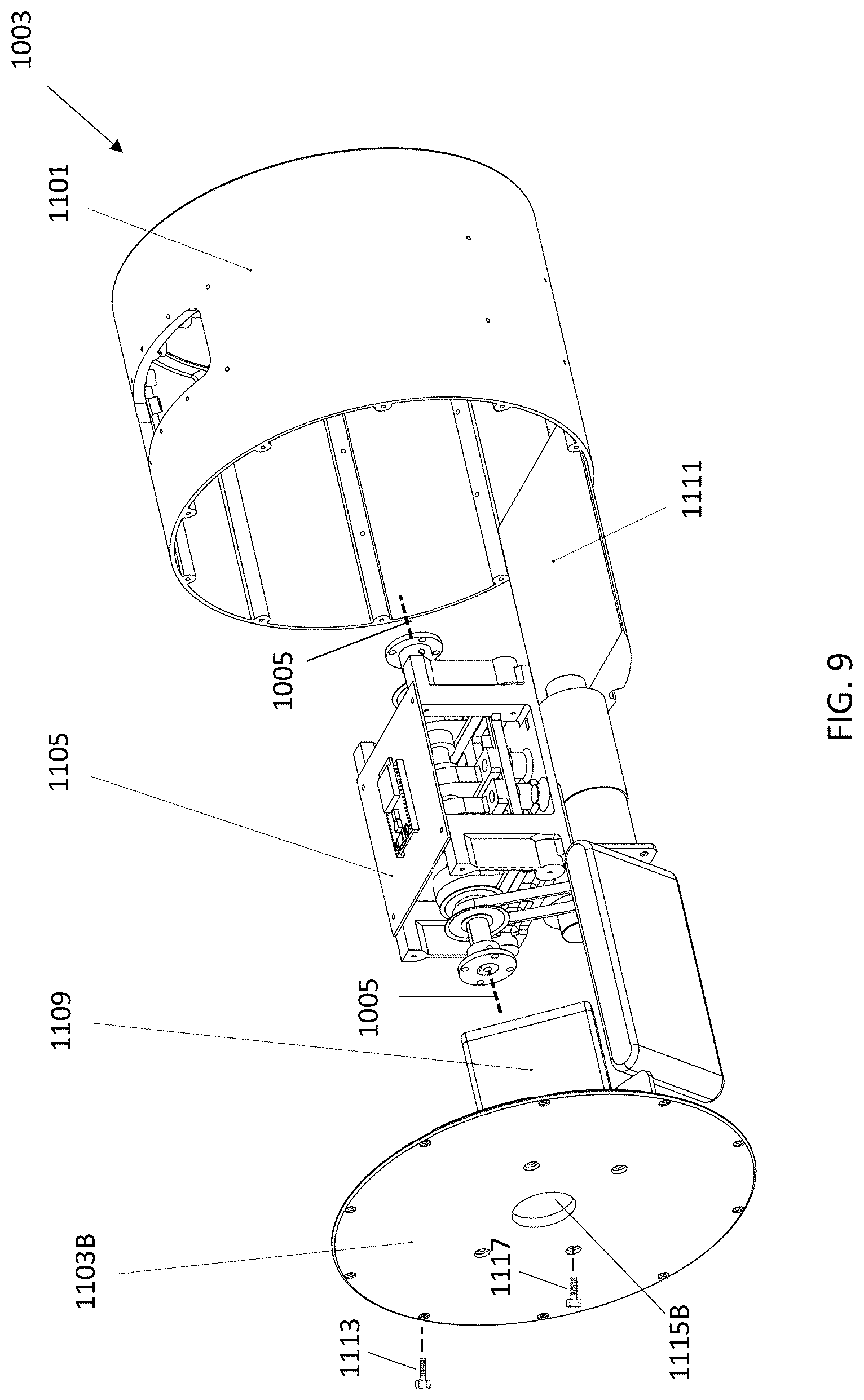 Patent US12097925 Figure 9 – Pendulum-driven unmanned vehicle