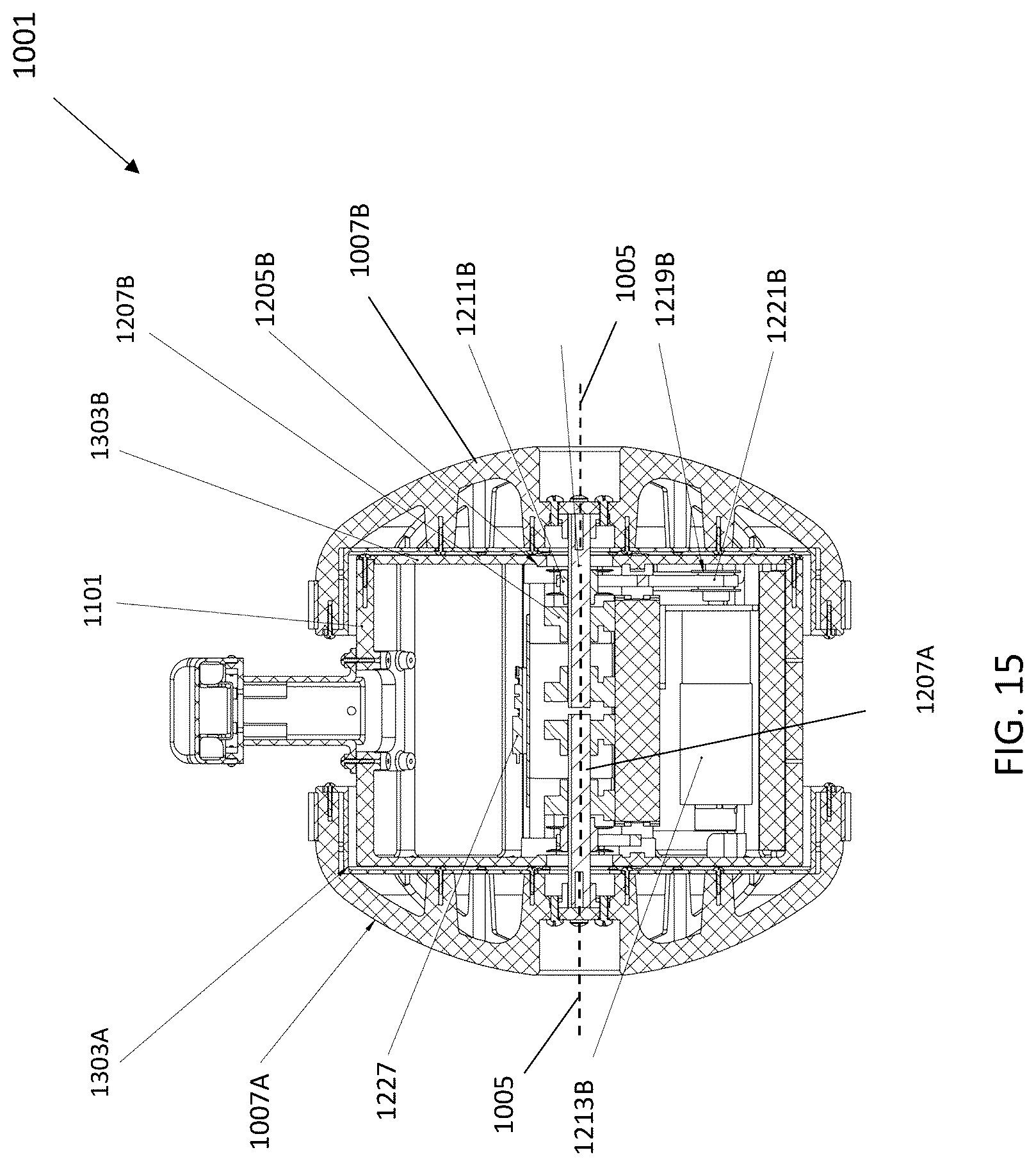 Patent US12097925 Figure 15 – Pendulum-driven unmanned vehicle
