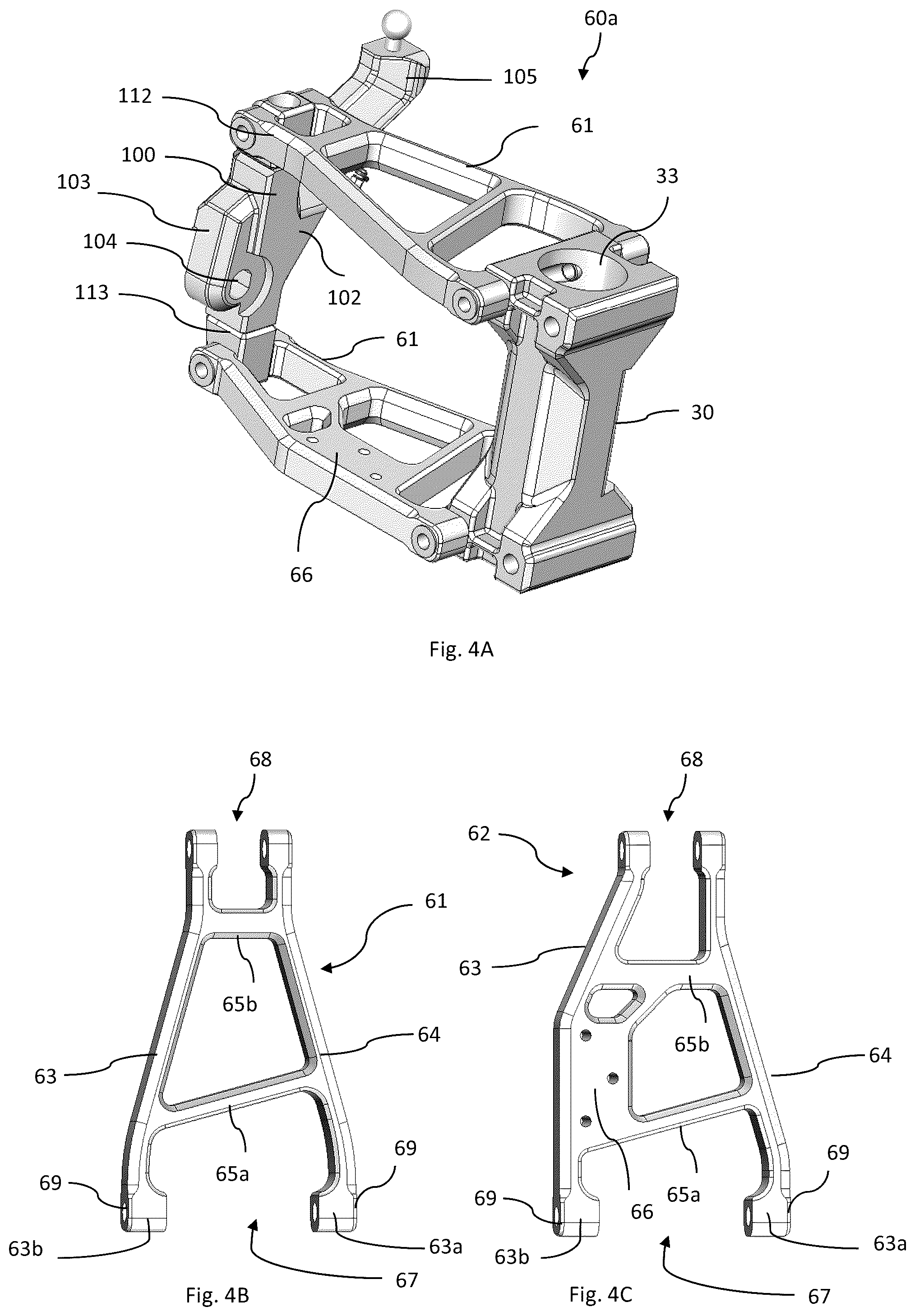 Patent US12097926 Figure 8 – Knuckle assembly for use with a wheel suspension system, a wheel suspension system and vehicle including the same