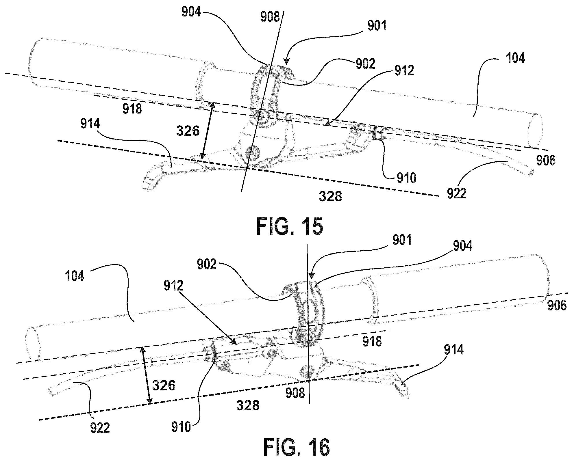 Patent US12097927 Figure 12 – Hydraulic brake control device with handlebar proximal hose attachment
