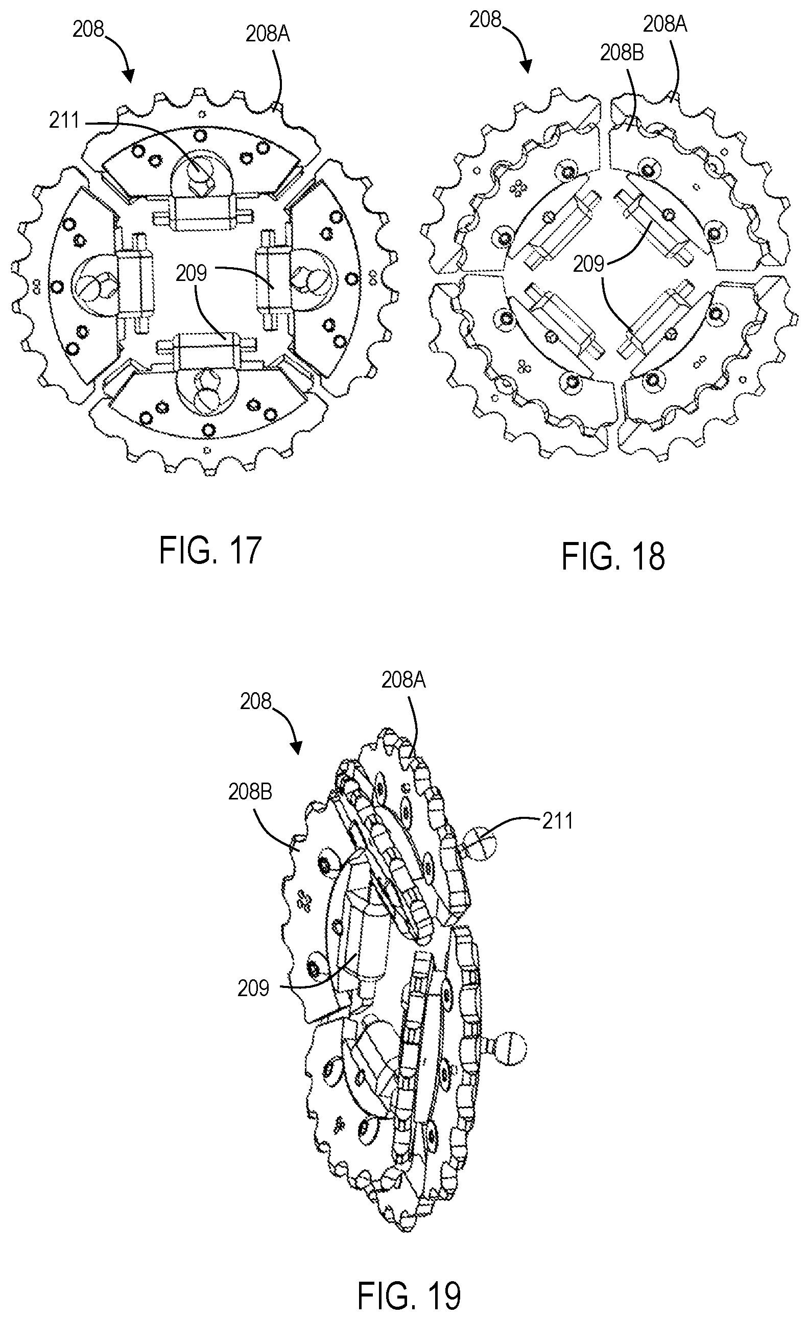 Patent US12097929 Figure 13 – Bicycle gearbox having segmented sprockets