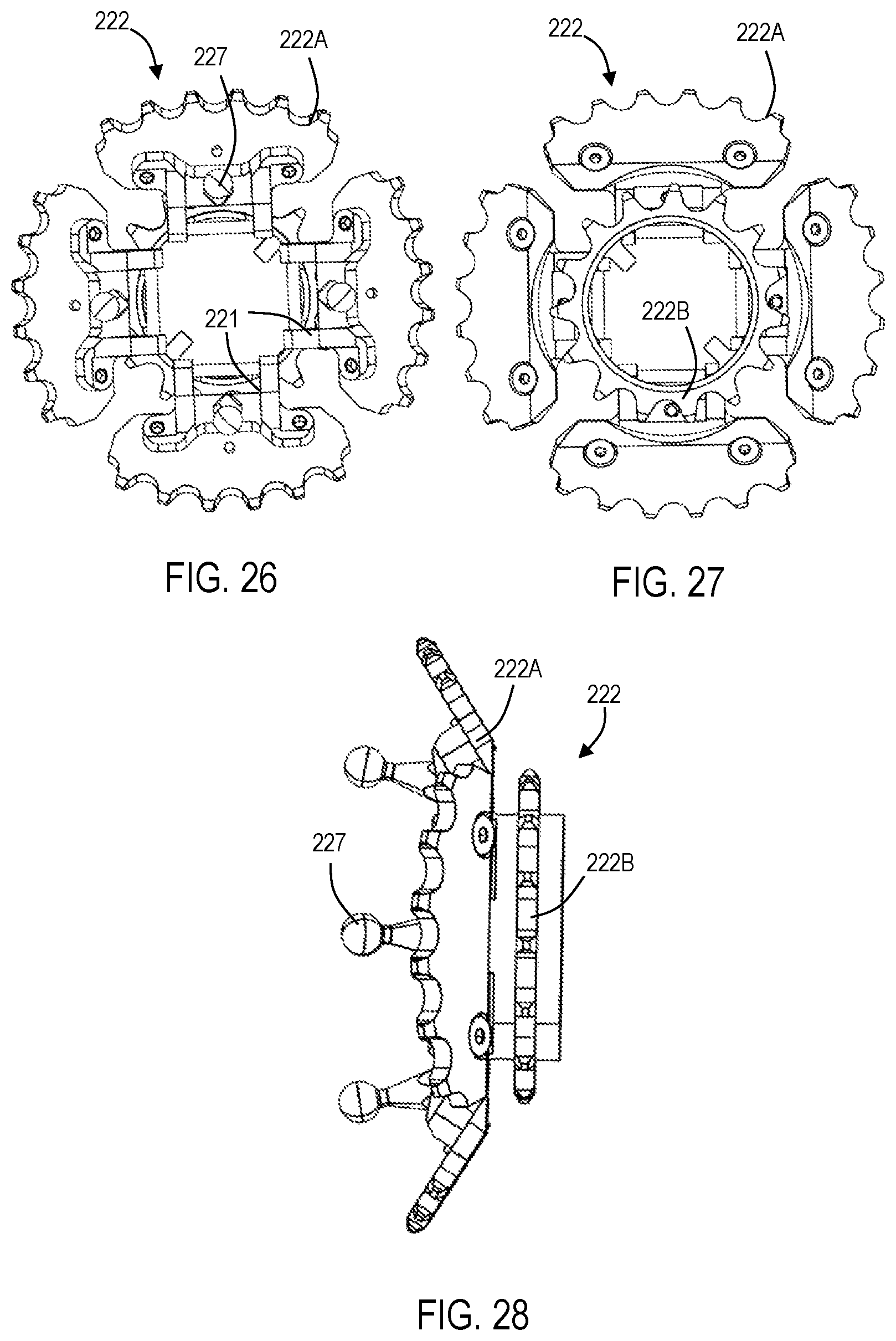 Patent US12097929 Figure 16 – Bicycle gearbox having segmented sprockets