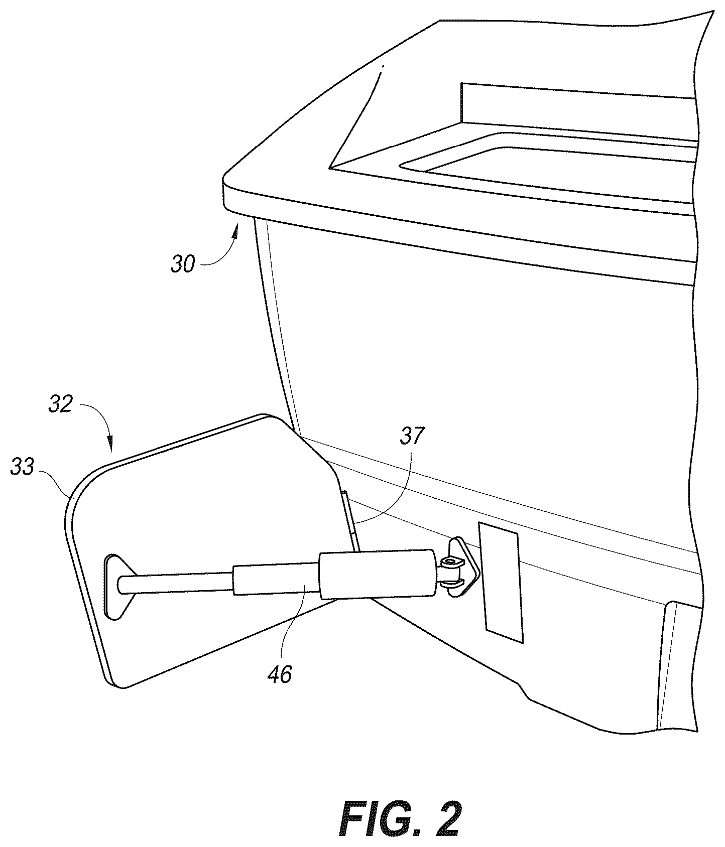Patent US12097930 Figure 2 – Surf wake system for a watercraft