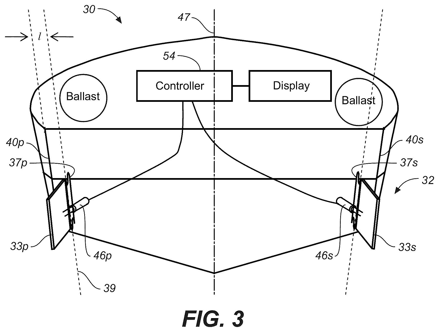 Patent US12097930 Figure 3 – Surf wake system for a watercraft