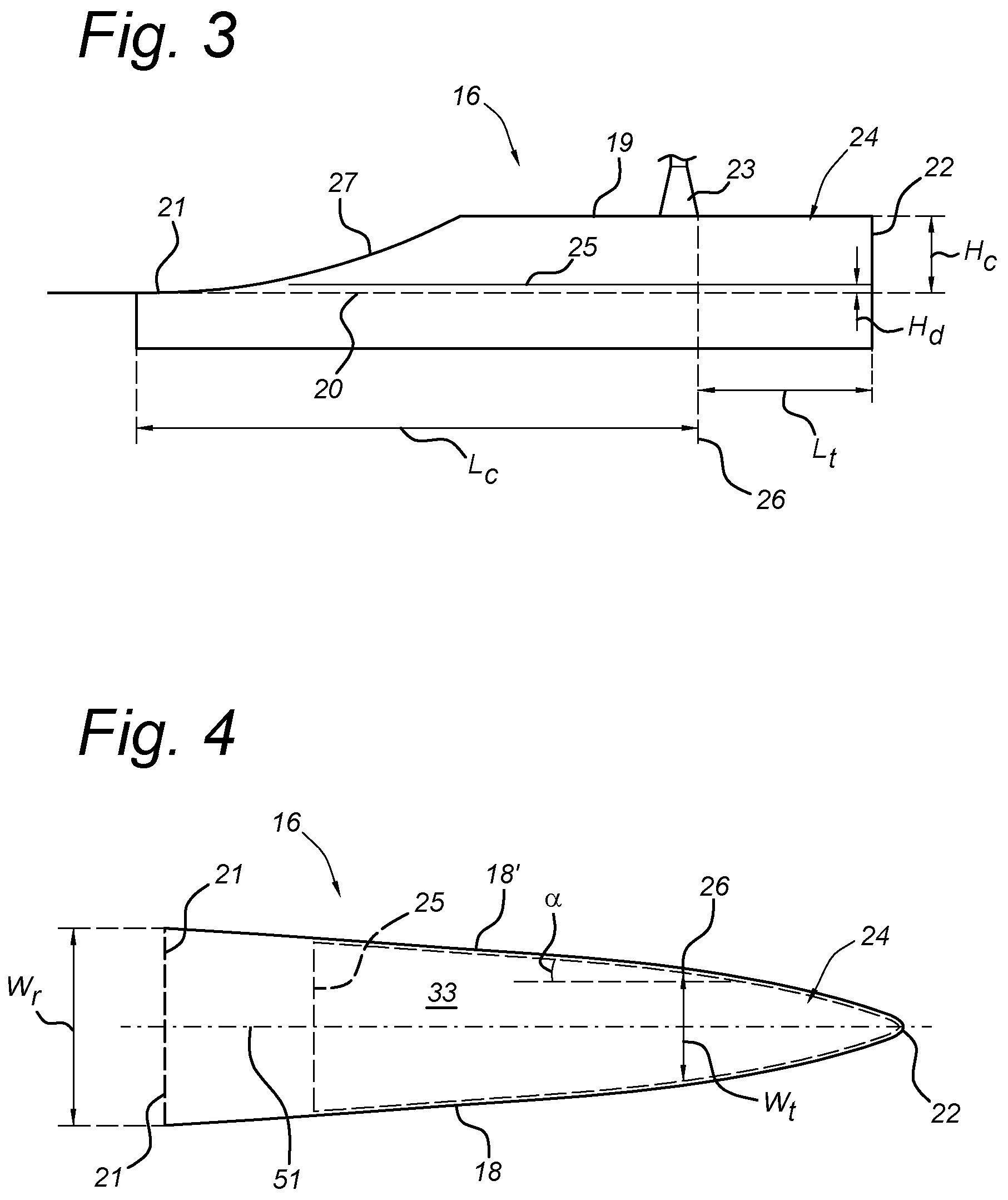 Patent US12097931 Figure 3 – Air release unit with diverging side walls