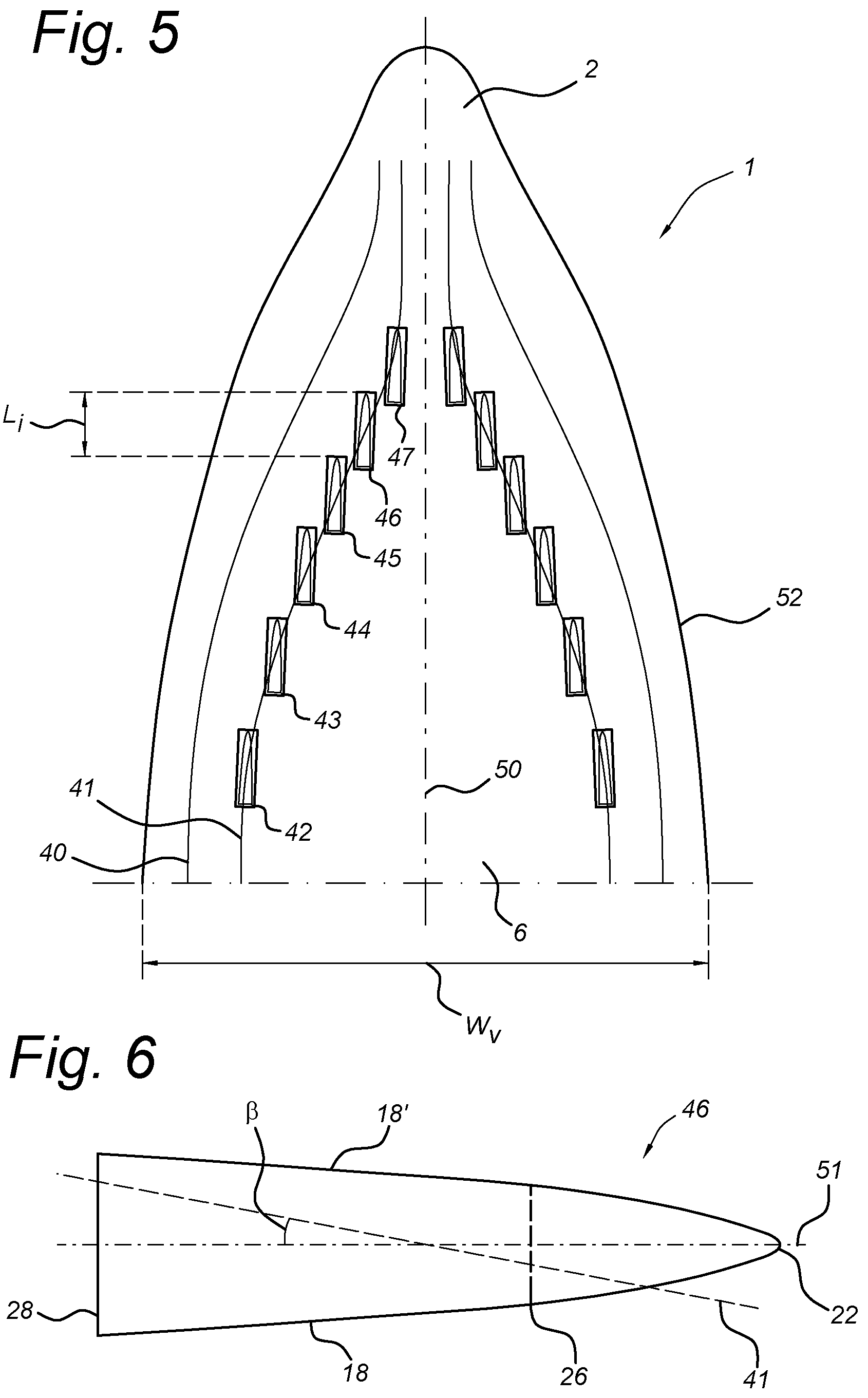 Patent US12097931 Figure 4 – Air release unit with diverging side walls