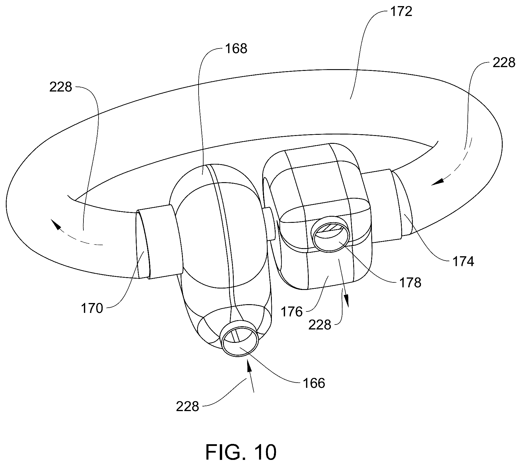 Patent US12097932 Figure 10 – System and method for reducing drag on hulls of marine crafts thereby increasing fluid dynamic efficiencies