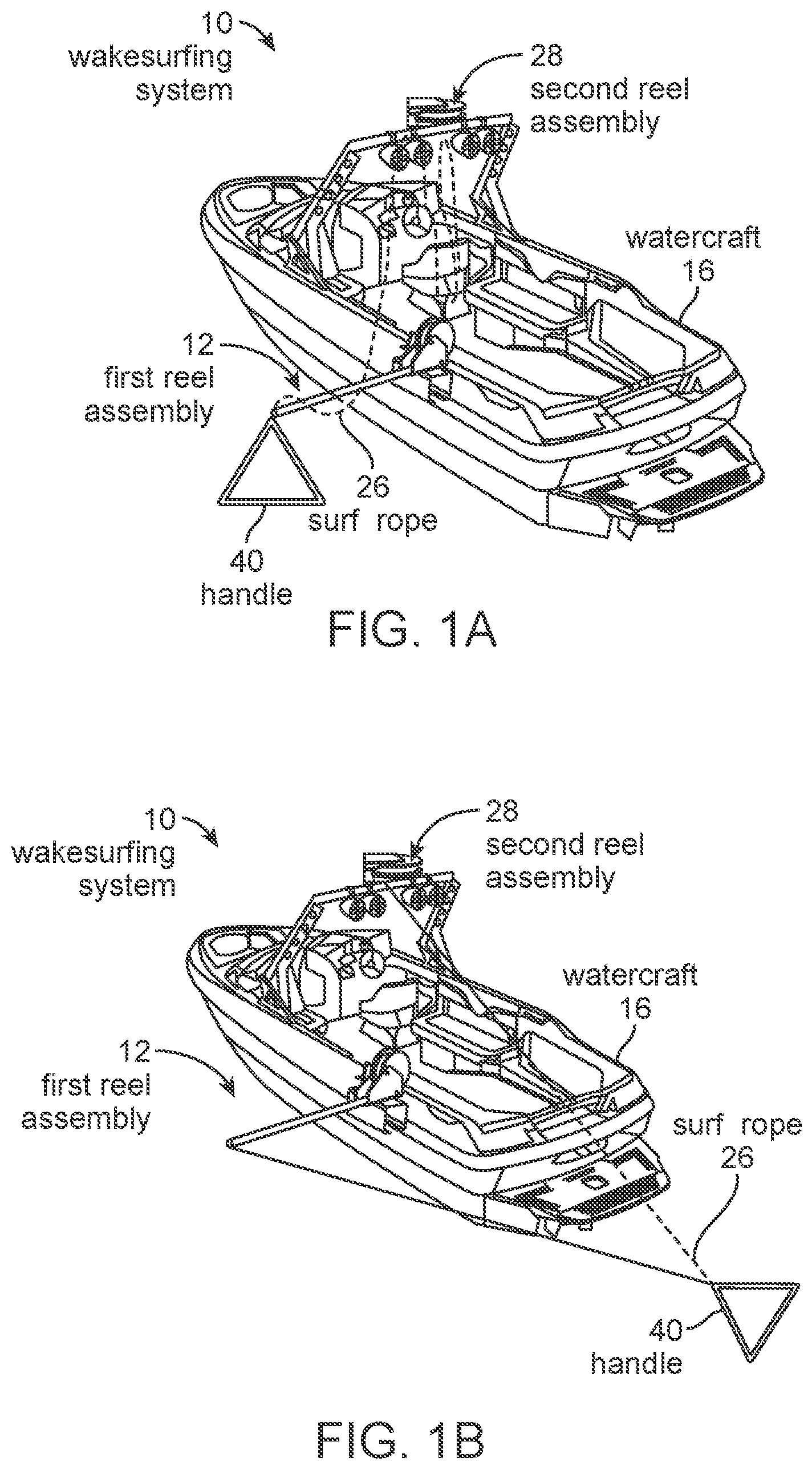 Patent US12097933 Figure 1 – Wakesurfing systems and methods