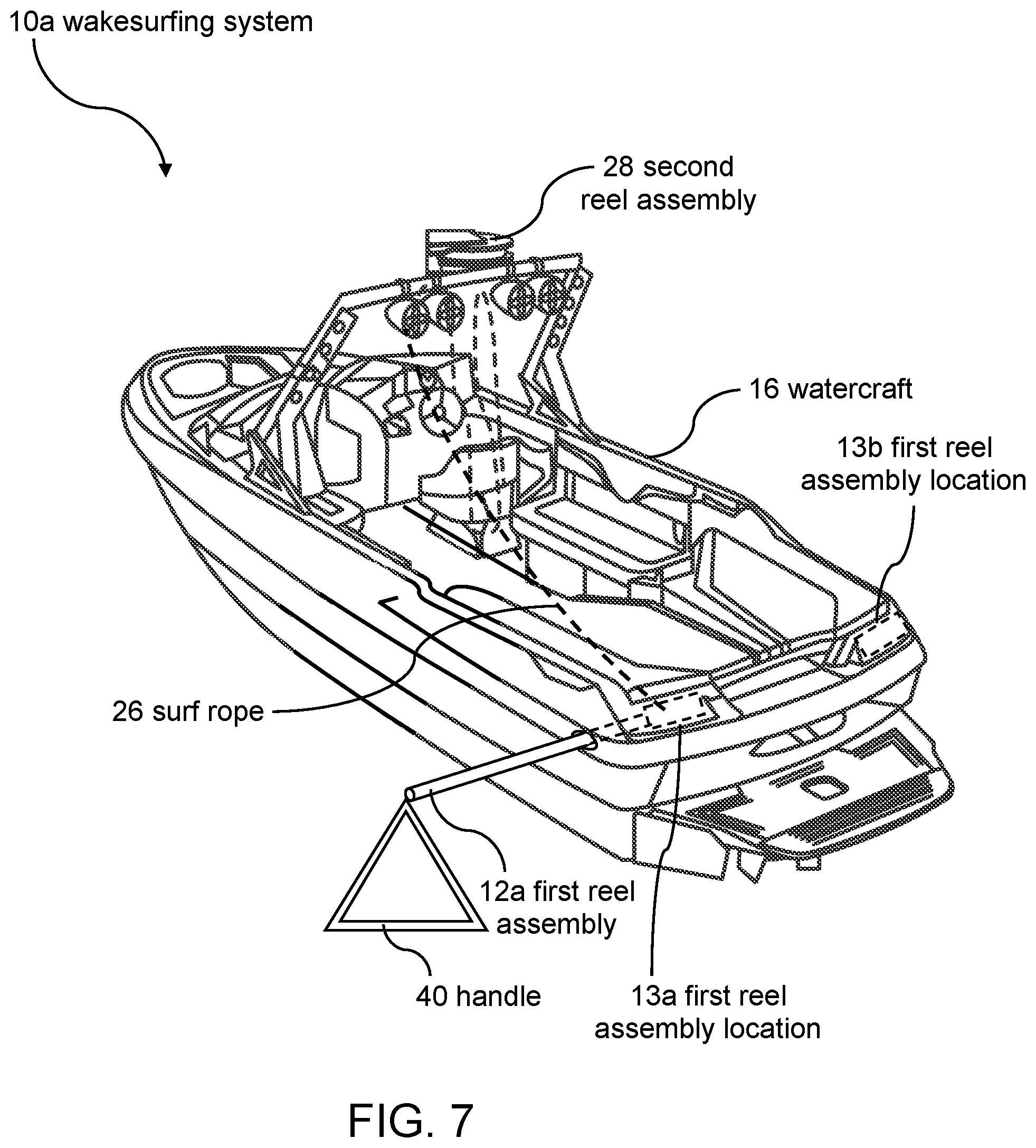 Patent US12097933 Figure 7 – Wakesurfing systems and methods