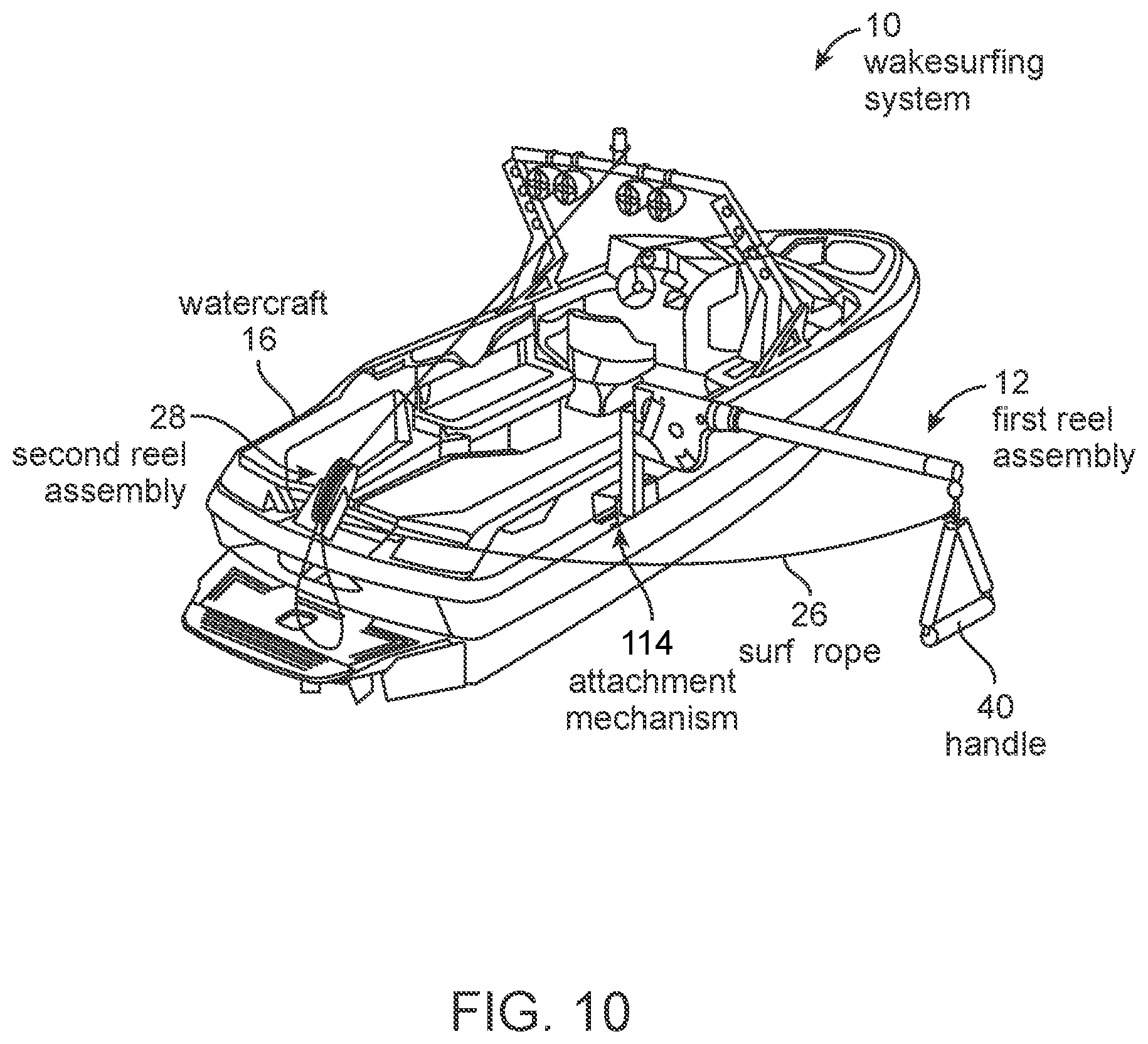 Patent US12097933 Figure 10 – Wakesurfing systems and methods