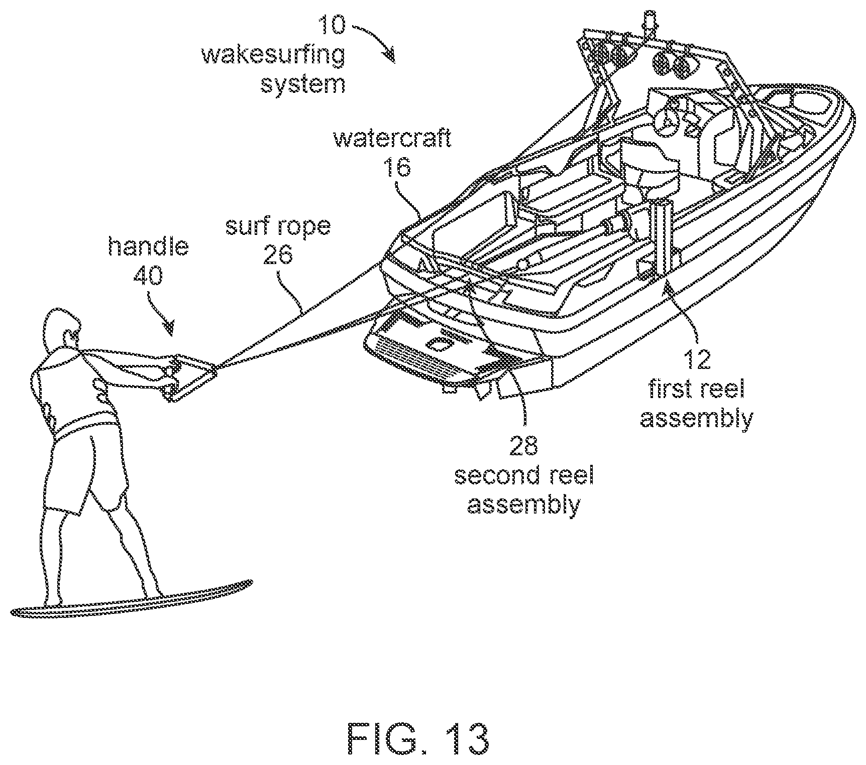 Patent US12097933 Figure 13 – Wakesurfing systems and methods