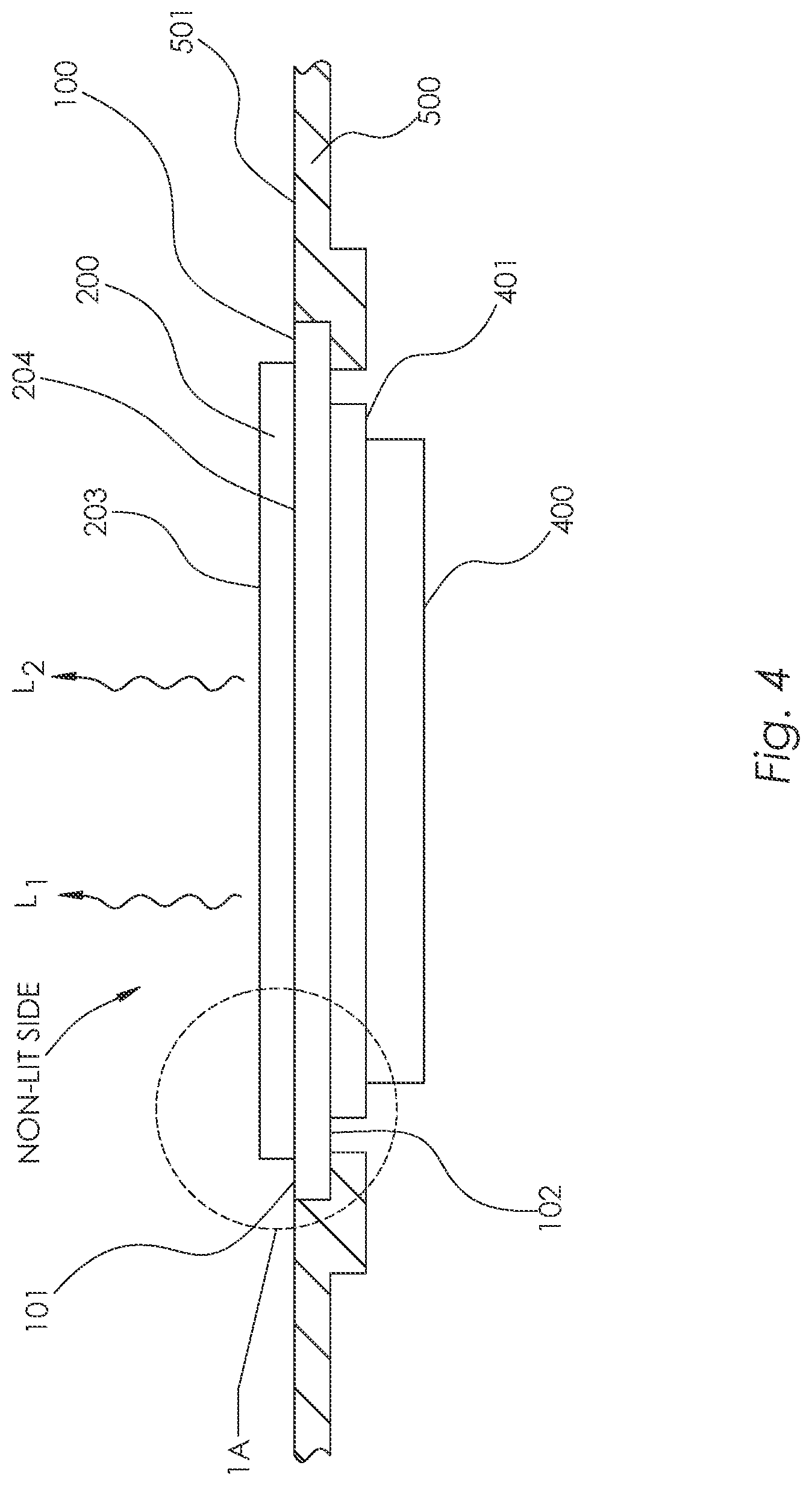 Patent US12097935 Figure 6 – Backlighted surface covering