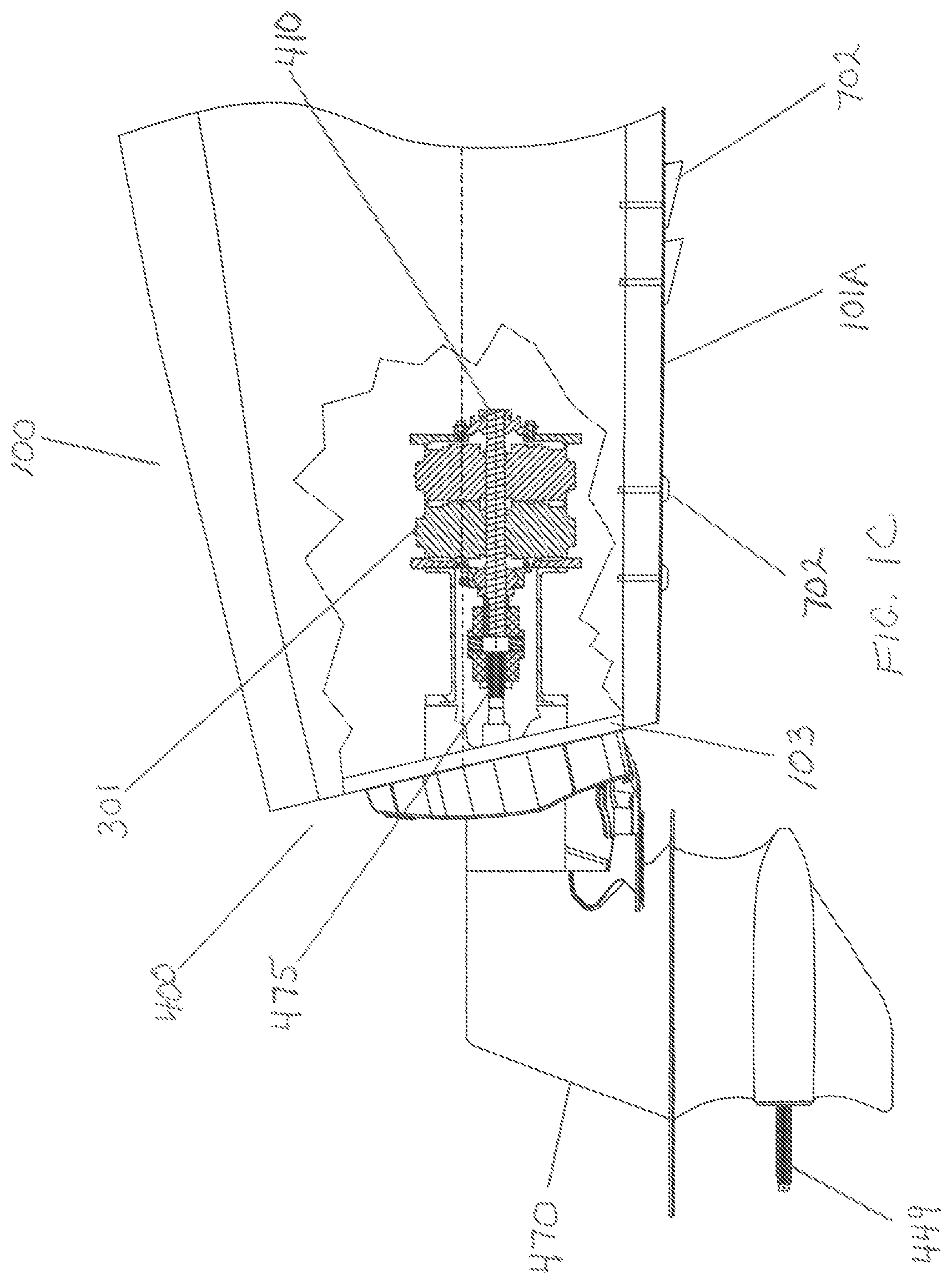 Patent US12097936 Figure 2 – Axial flux propulsion system for an electric boat
