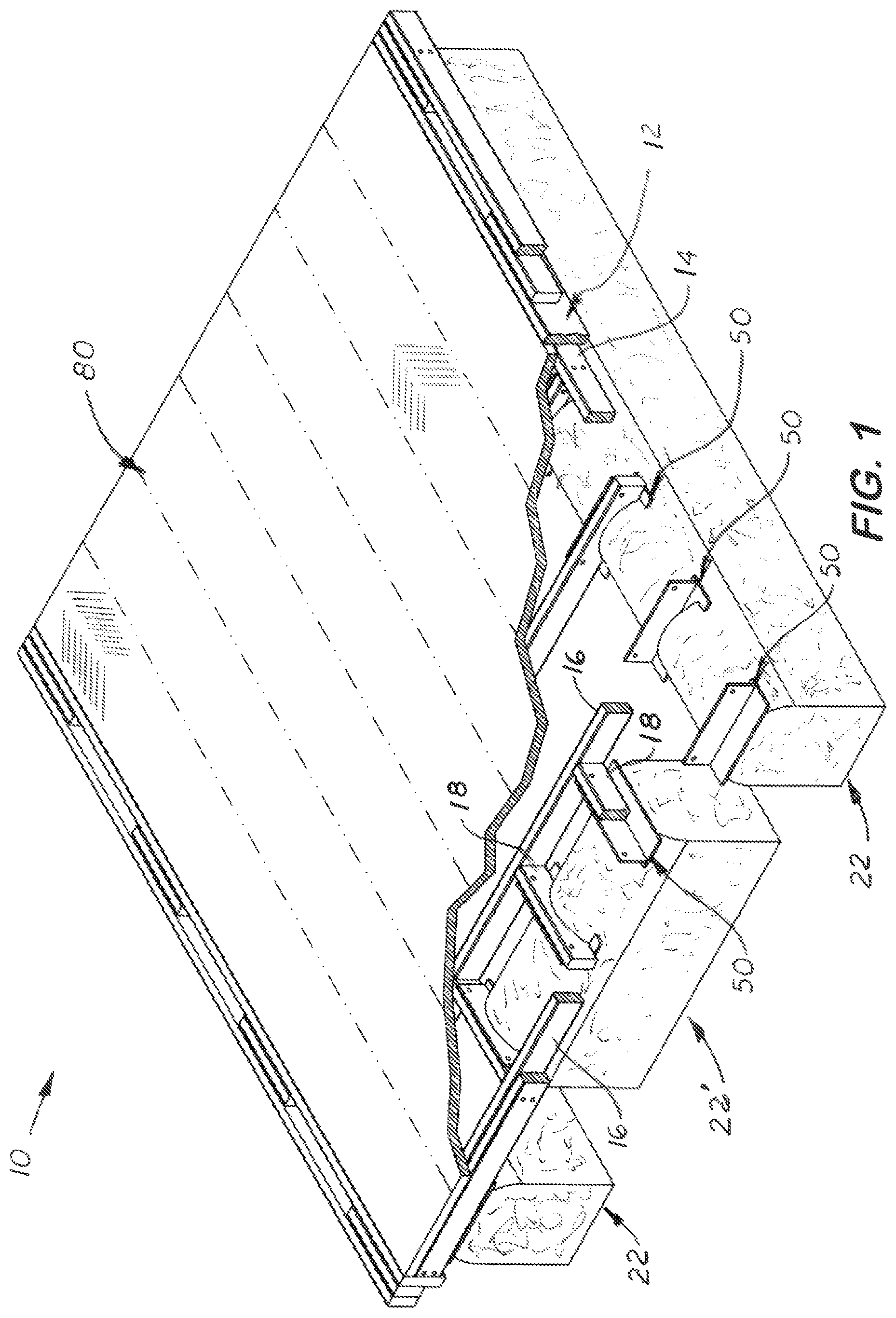 Patent US12097937 Figure 1 – Combination float and bracket assembly