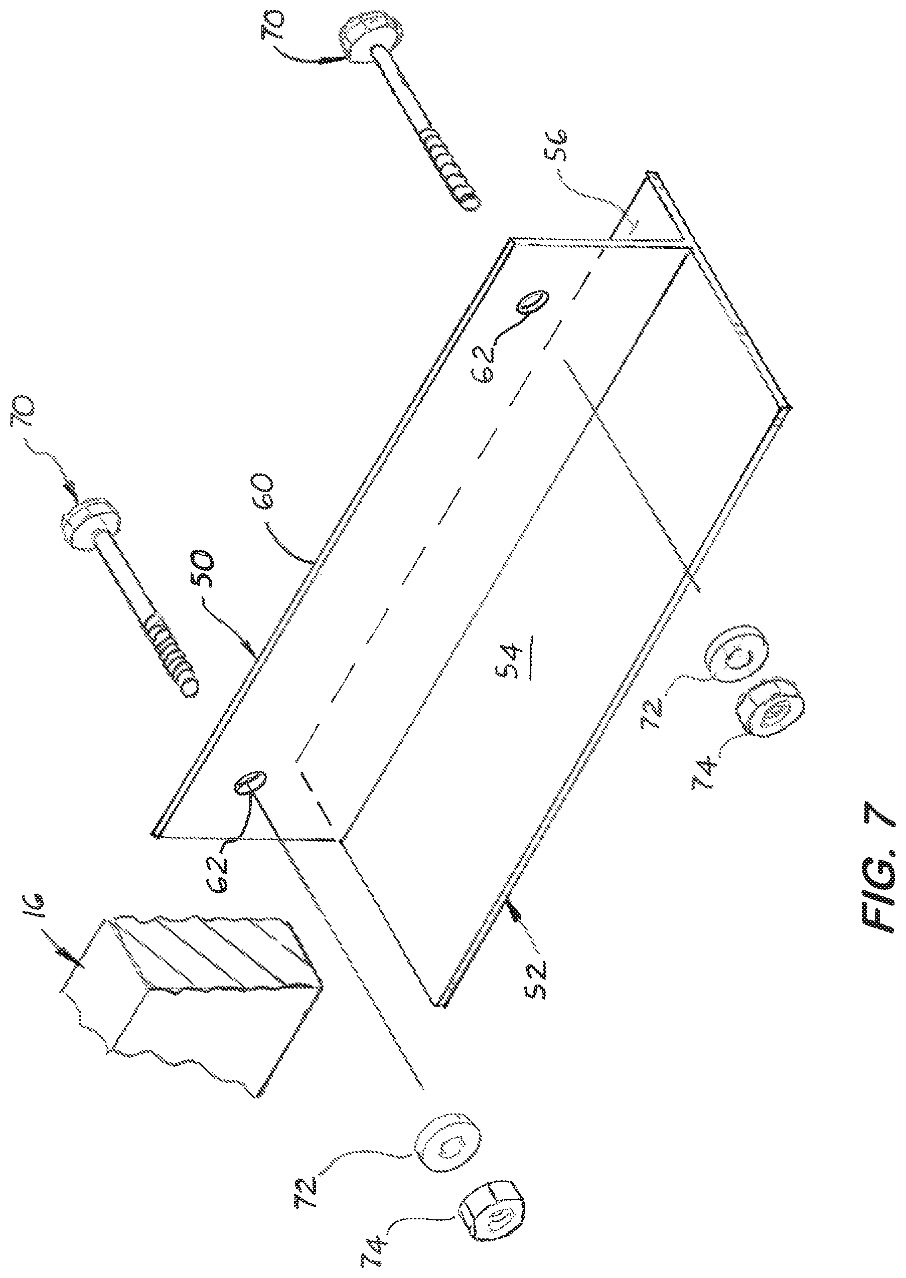 Patent US12097937 Figure 5 – Combination float and bracket assembly