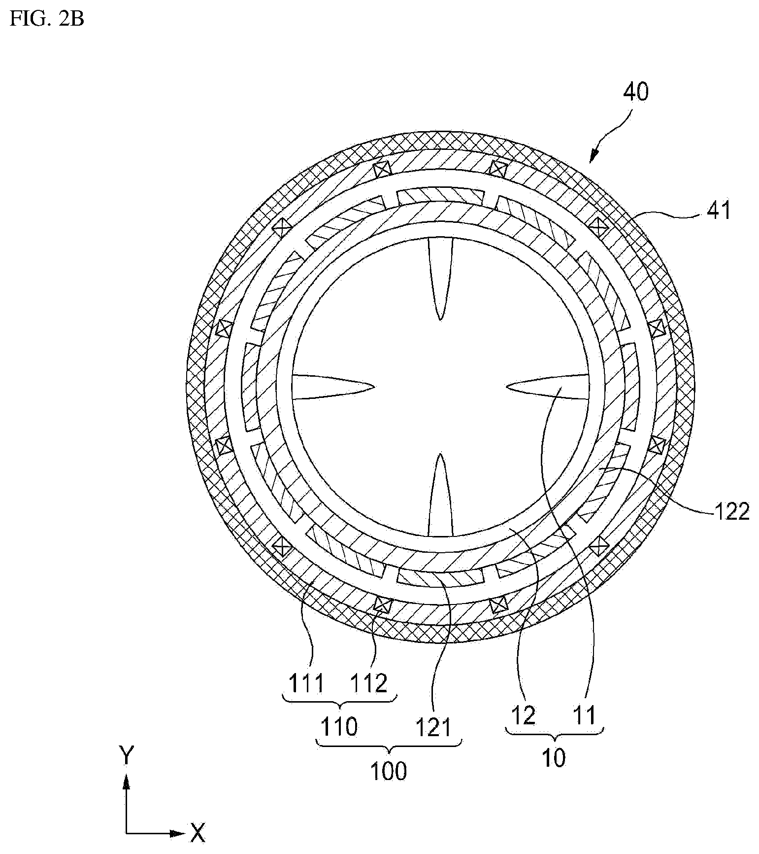 Patent US12097940 Figure 3 – High efficiency rotating equipment having contra-rotating propeller