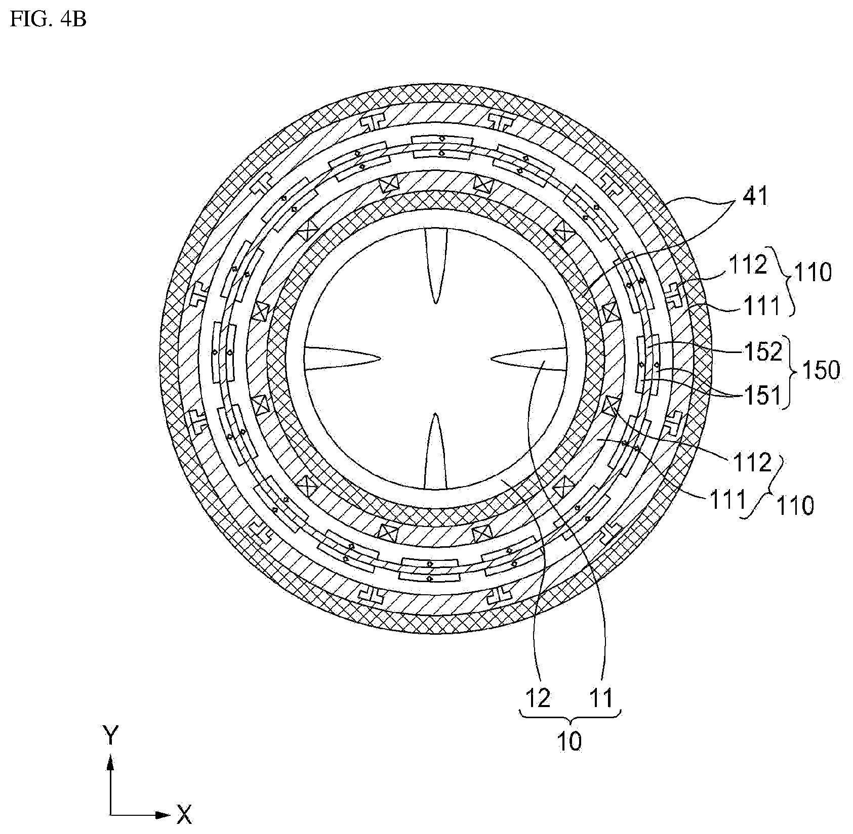 Patent US12097940 Figure 7 – High efficiency rotating equipment having contra-rotating propeller