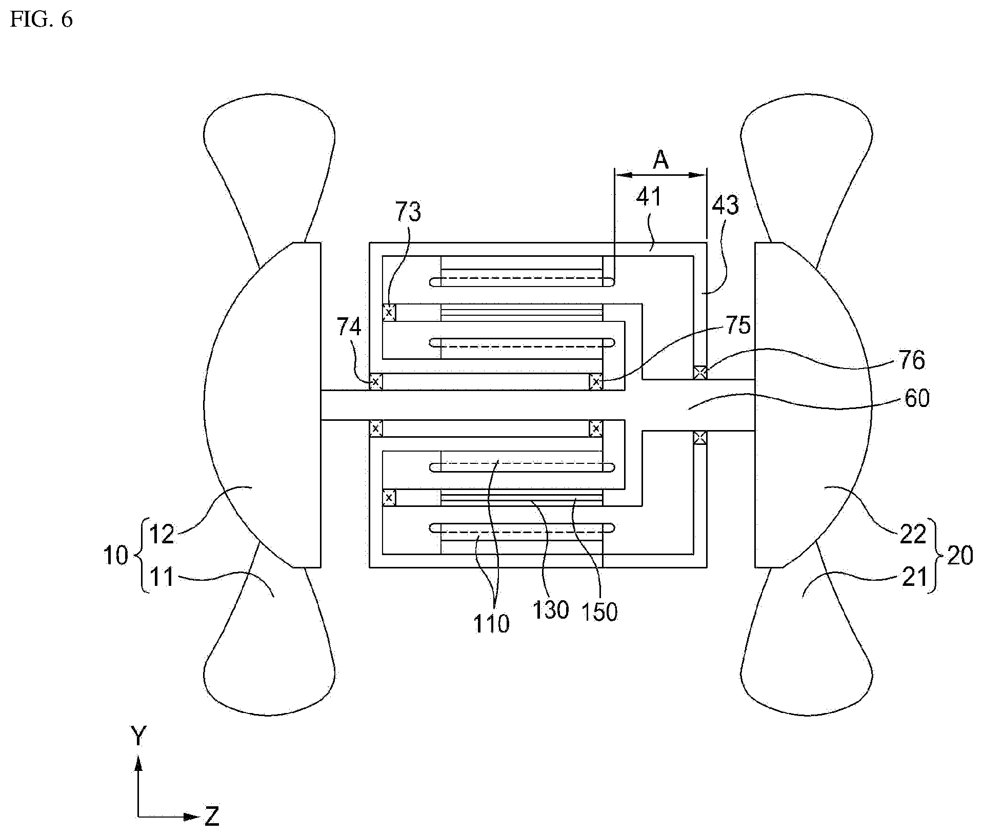 Patent US12097940 Figure 10 – High efficiency rotating equipment having contra-rotating propeller