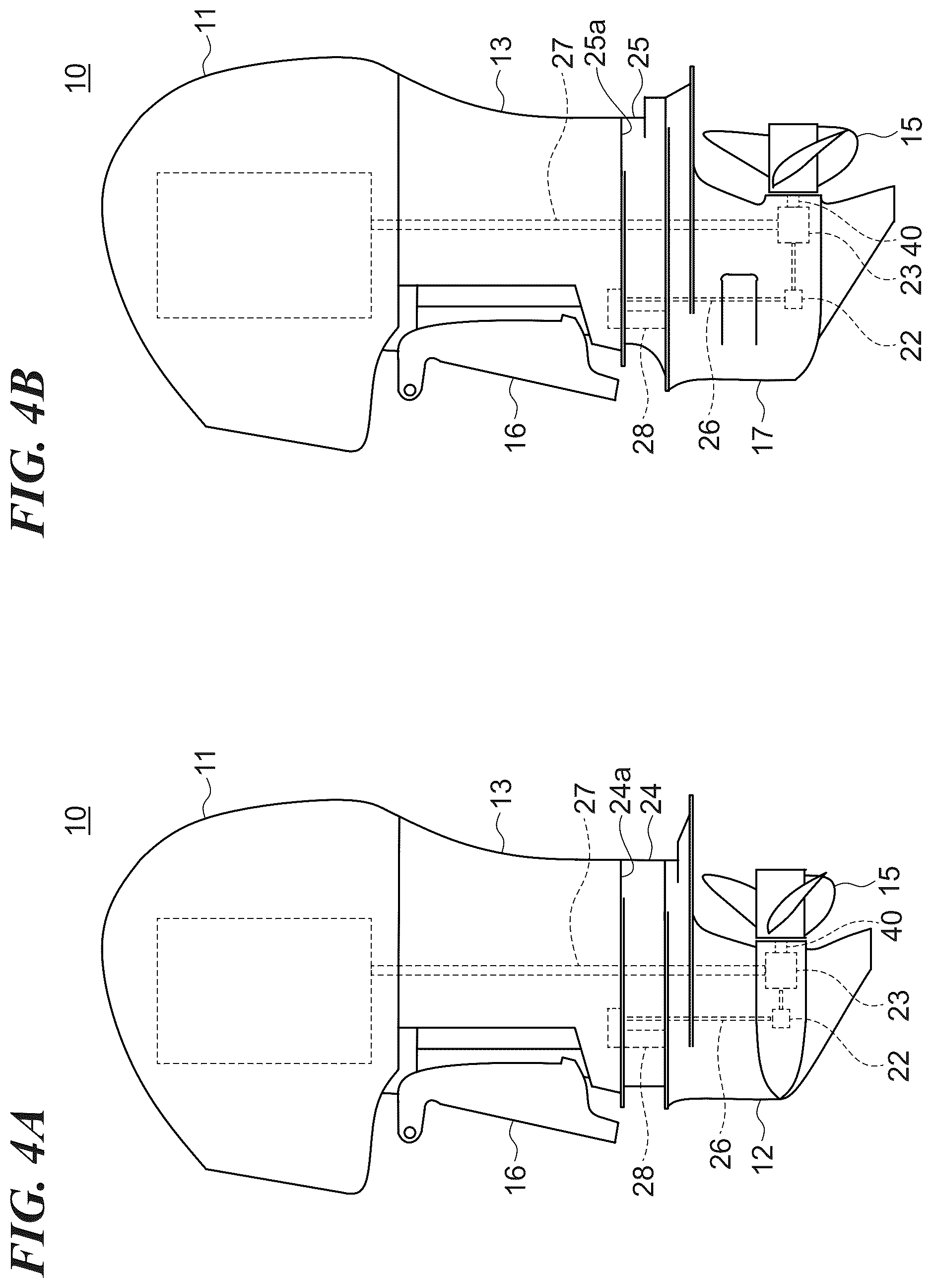 Patent US12097942 Figure 4 – Outboard motor, marine vessel, and marine propulsion device