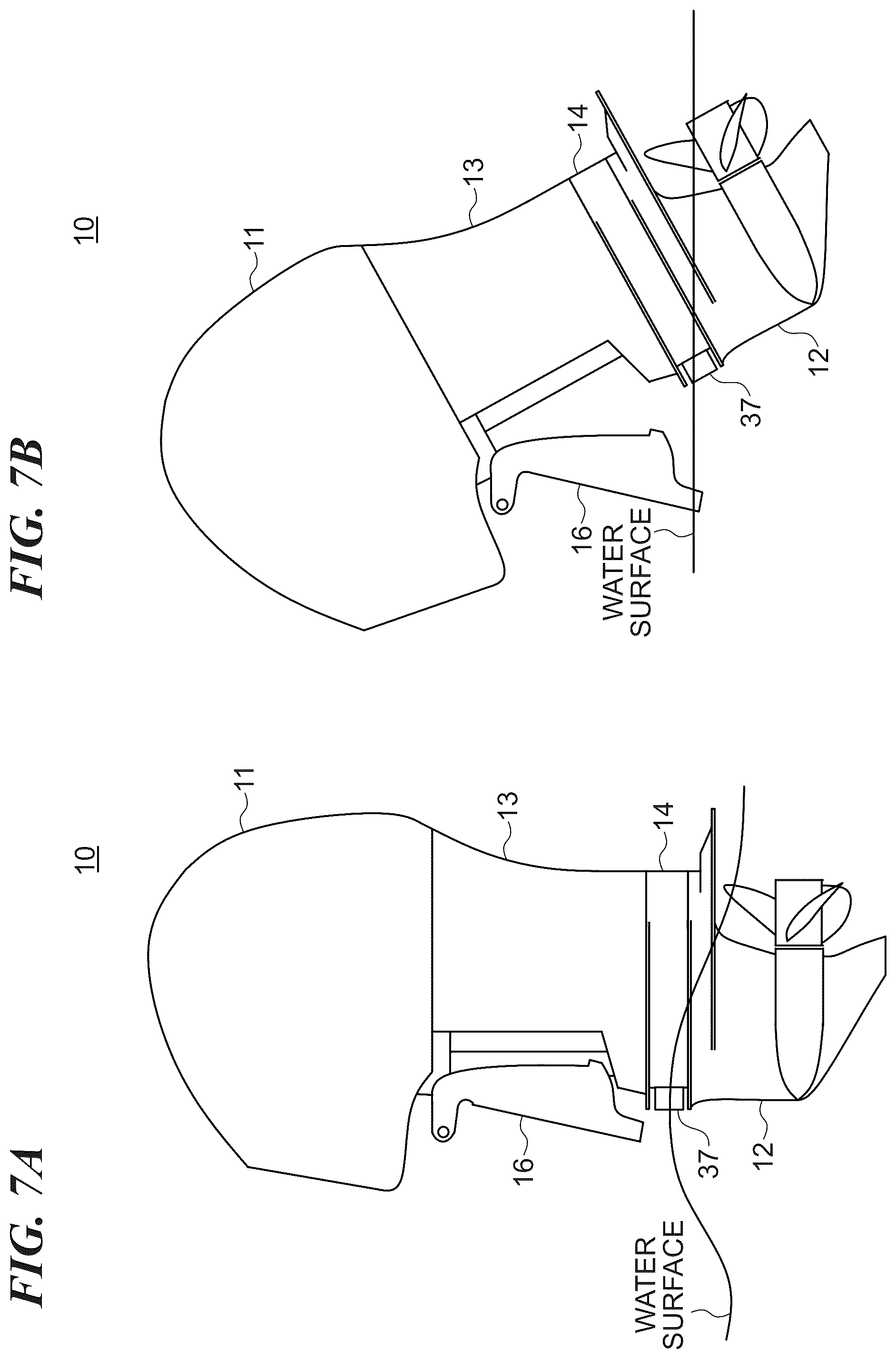 Patent US12097942 Figure 7 – Outboard motor, marine vessel, and marine propulsion device