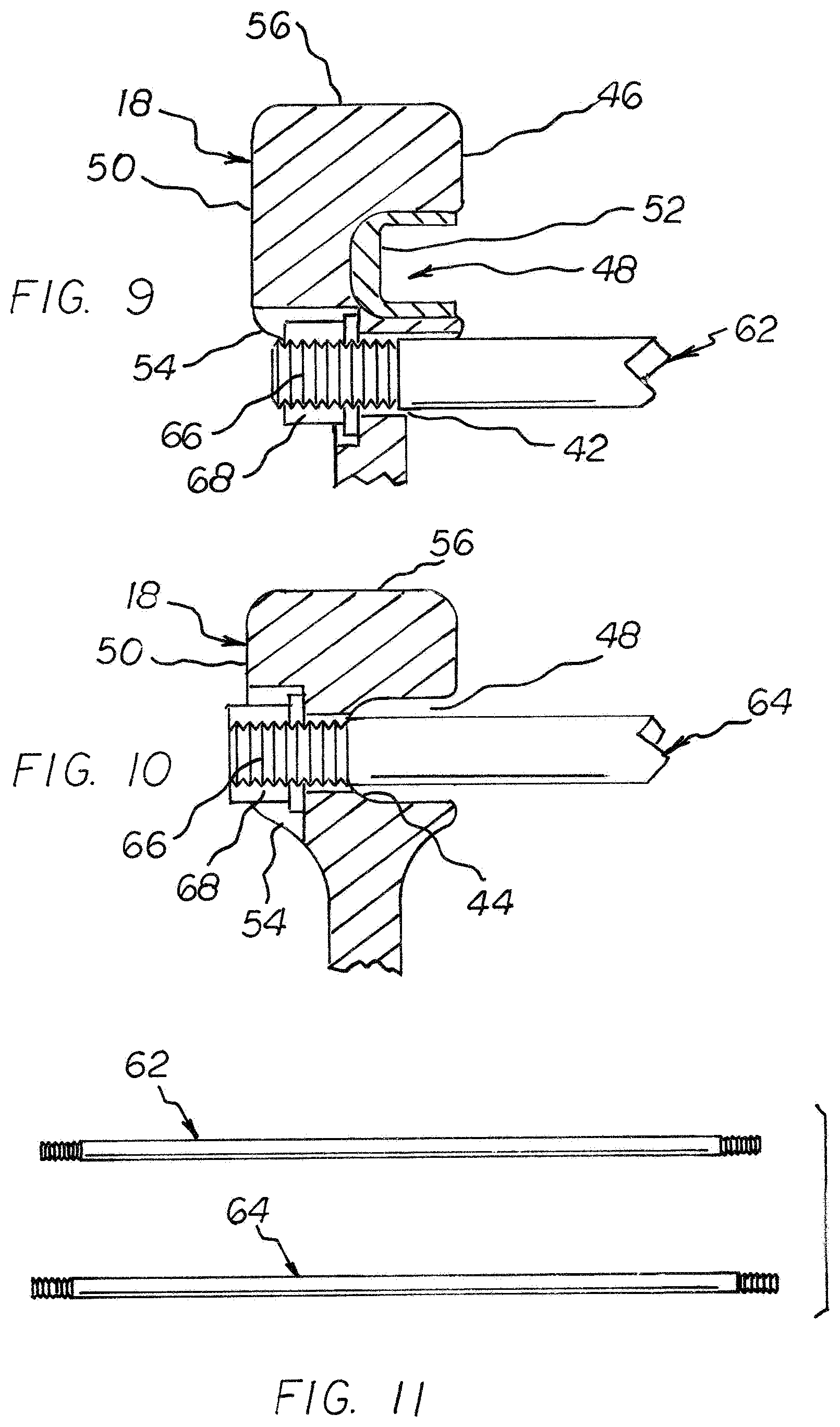 Patent US12097943 Figure 6 – Multi-engine, single mount, hydraulic jack plate with adjustable tensioning rods