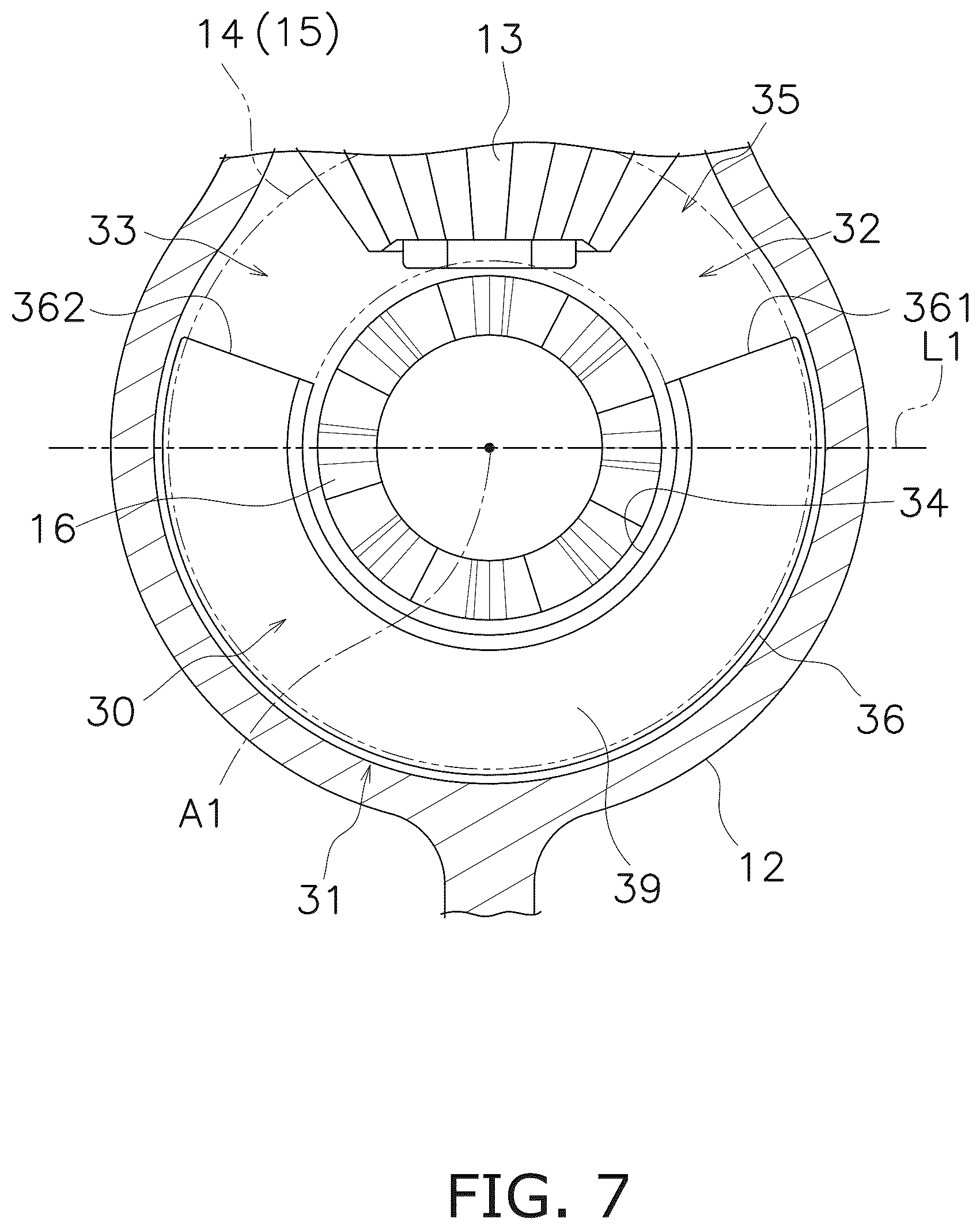 Patent US12097944 Figure 7 – Marine propulsion device