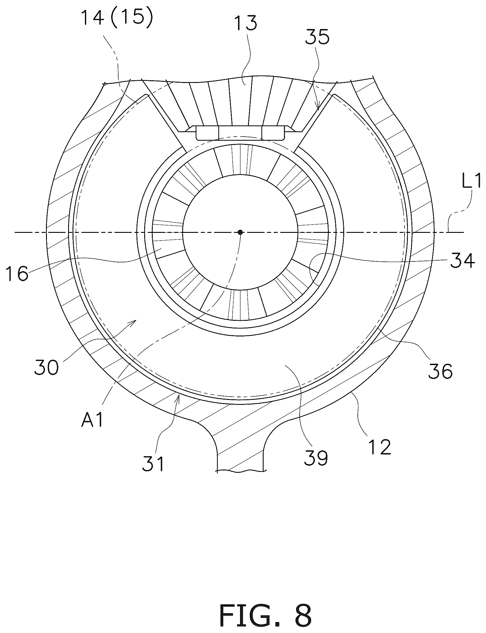 Patent US12097944 Figure 8 – Marine propulsion device