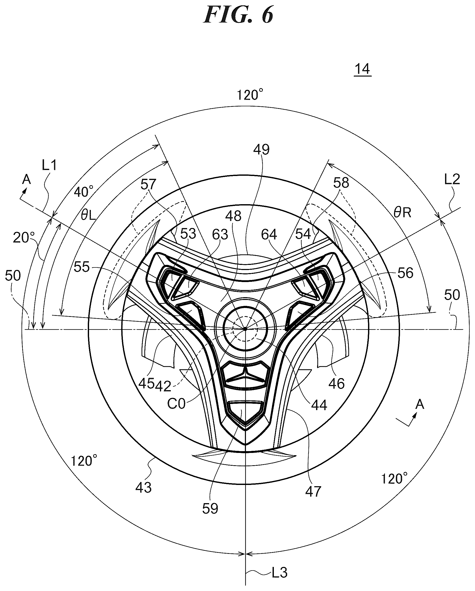 Patent US12097946 Figure 6 – Steering apparatus for marine vessel, and marine vessel