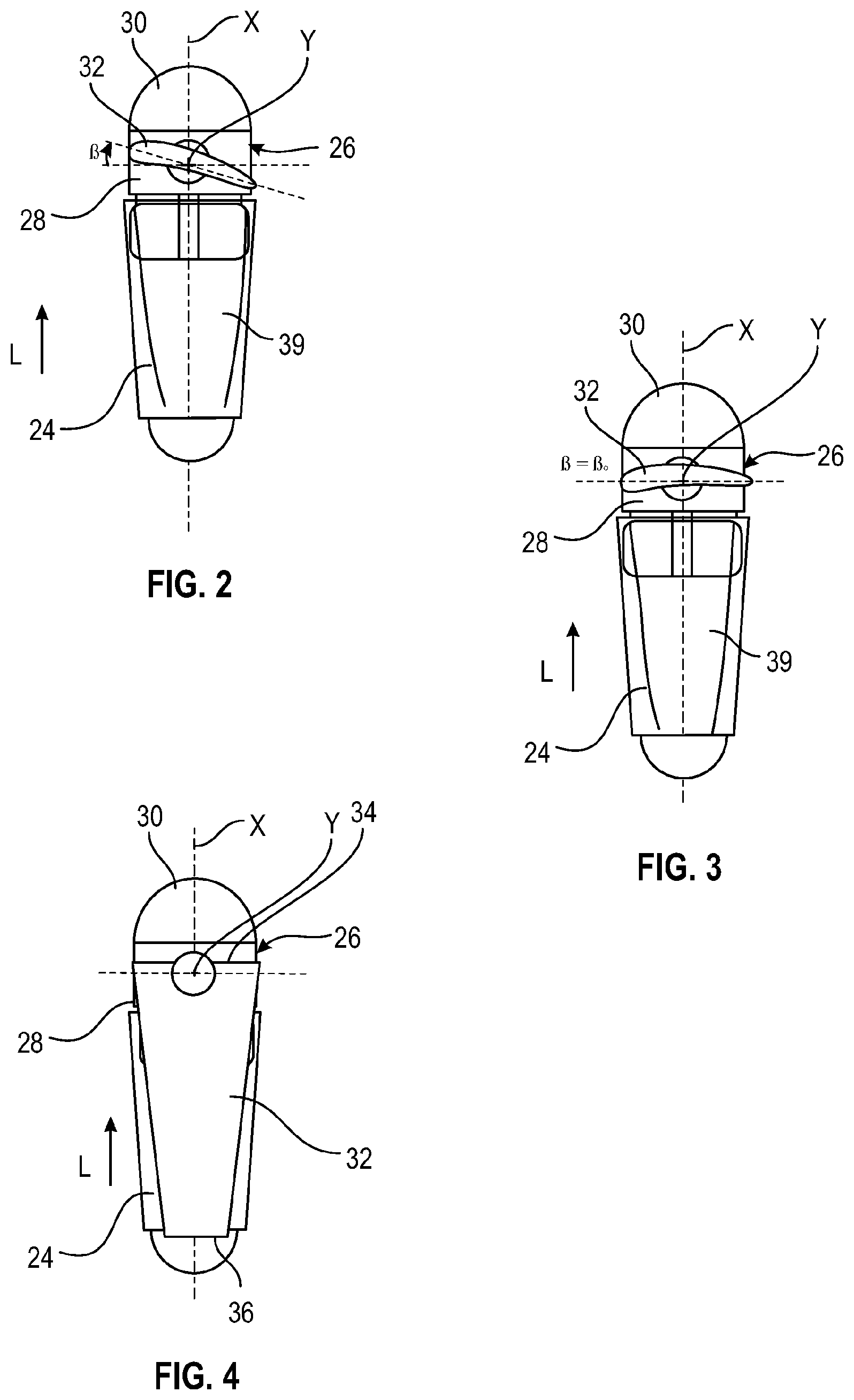 Patent US12097947 Figure 2 – Propulsion unit with foldable propeller blades and method for folding the blades