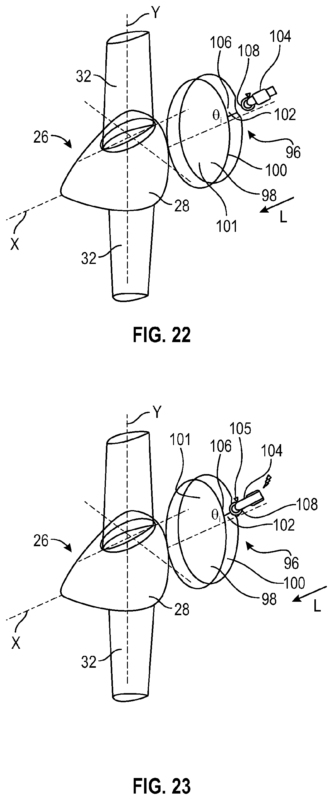 Patent US12097947 Figure 10 – Propulsion unit with foldable propeller blades and method for folding the blades