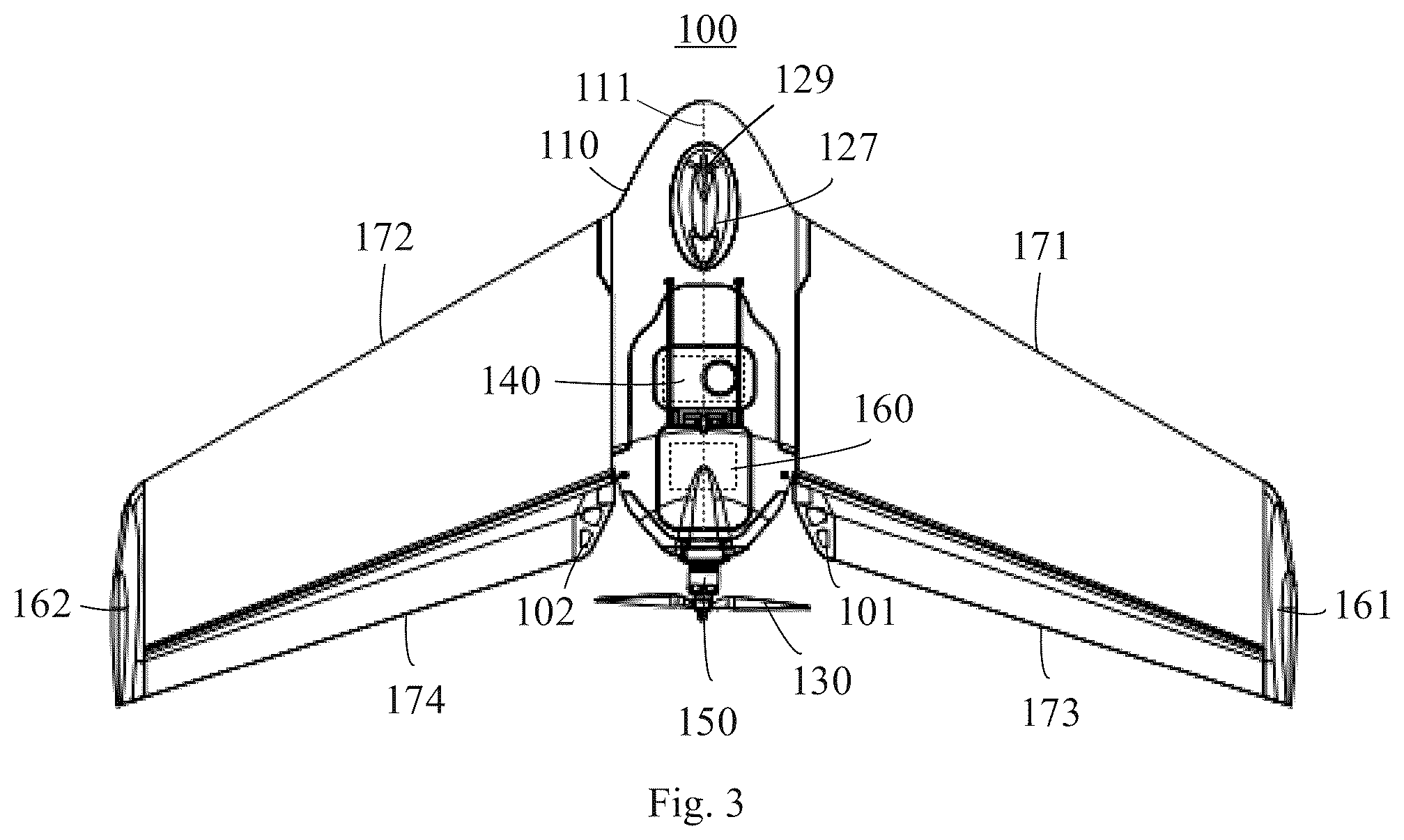 Patent US12097949 Figure 3 – Methods and unmanned aerial vehicles for longer duration flights