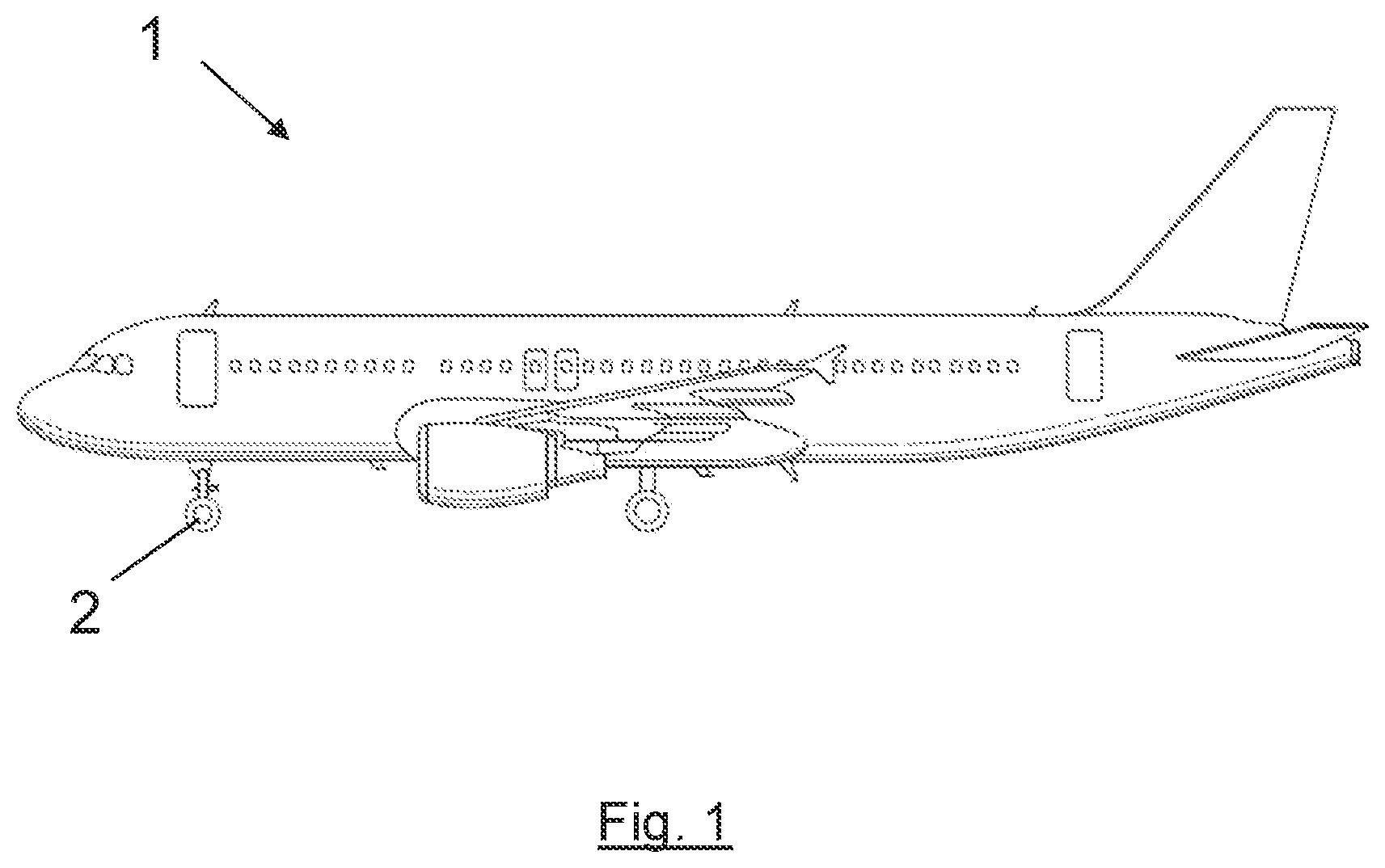 Patent US12097950 Figure 1 – Retractable aircraft landing gear