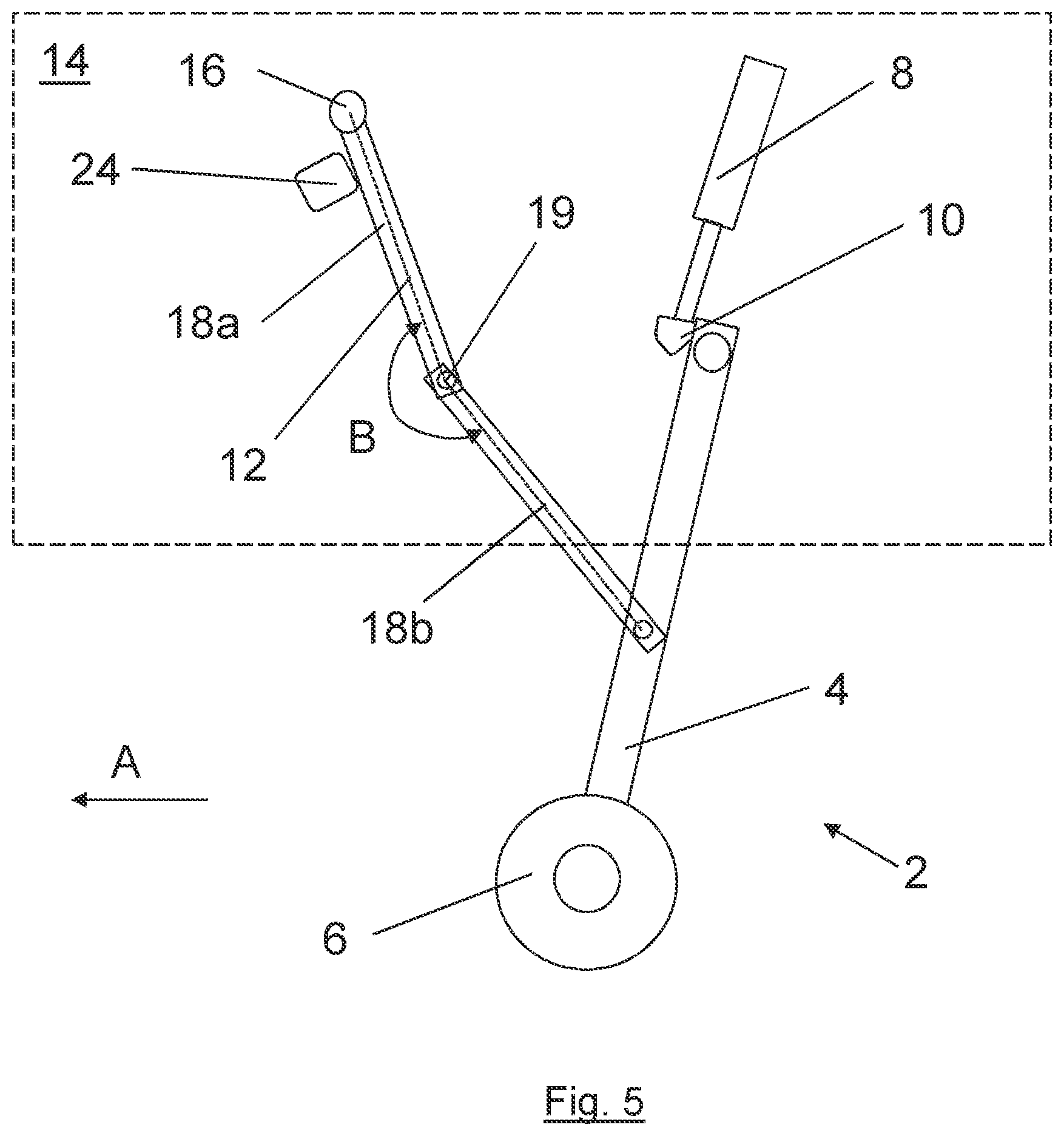 Patent US12097950 Figure 5 – Retractable aircraft landing gear