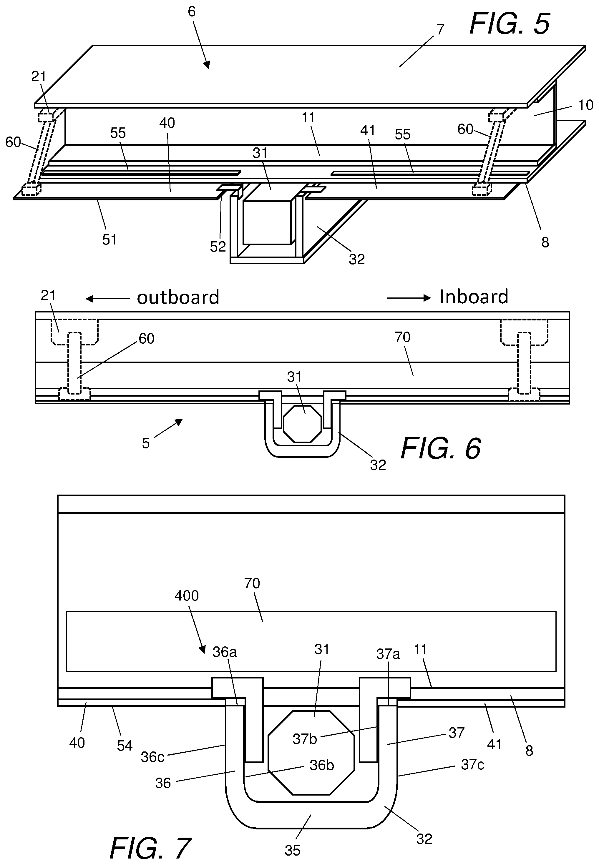 Patent US12097953 Figure 3 – Trailing edge panel support