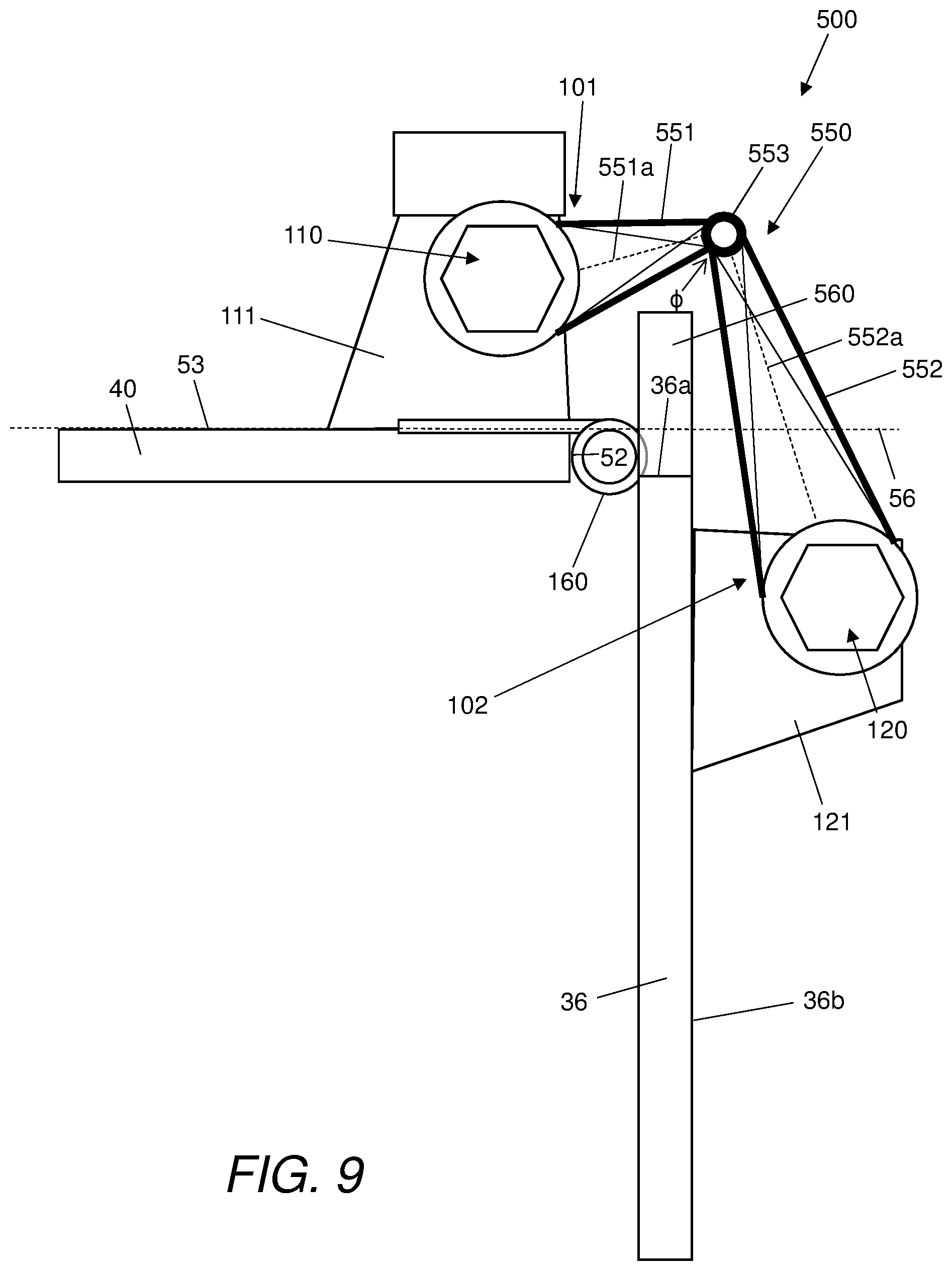 Patent US12097953 Figure 5 – Trailing edge panel support
