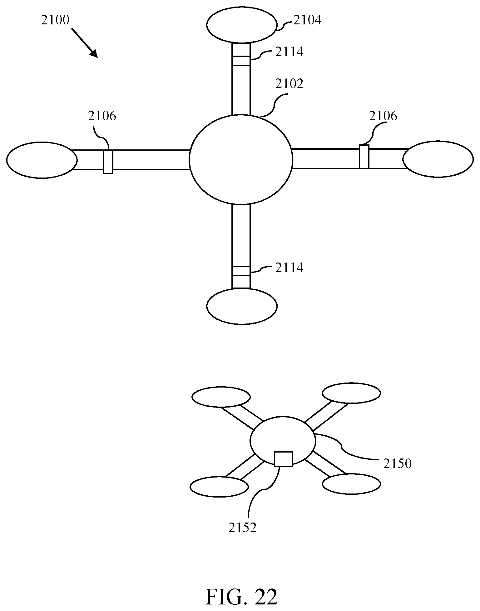 Patent US12097955 Figure 11 – Drone device security system for protecting a package