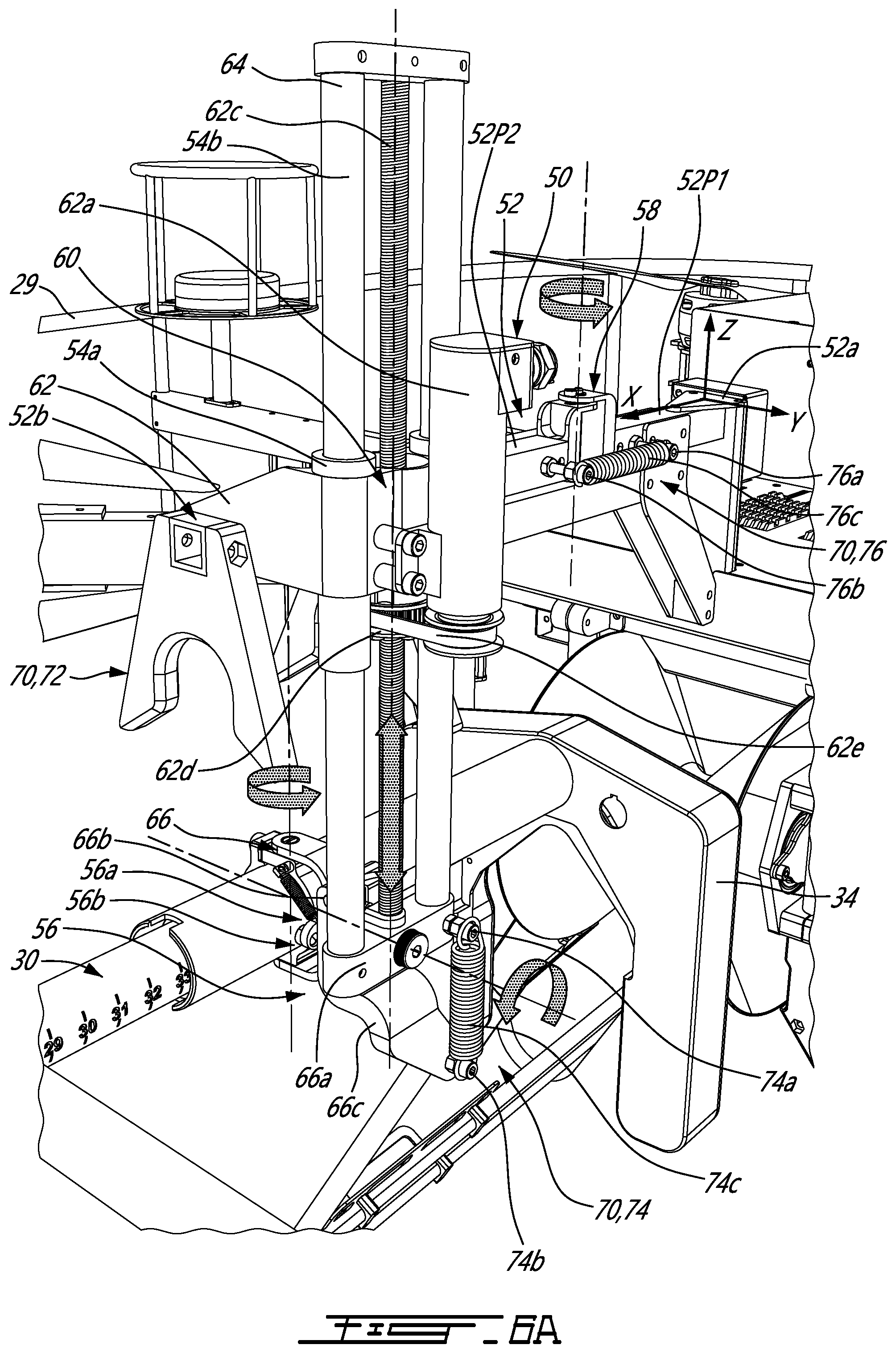 Patent US12097956 Figure 5 – Drone with tool positioning system