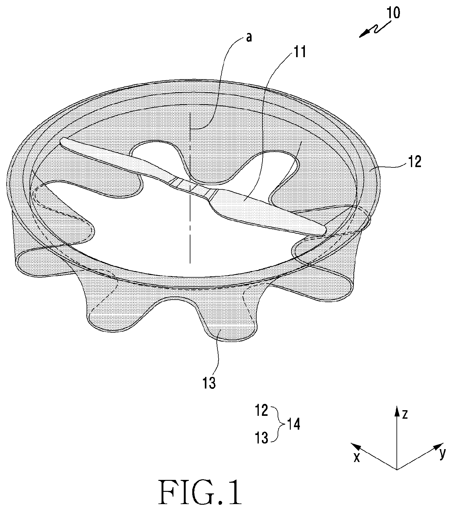 Patent US12097958 Figure 1 – Unmanned aerial vehicle comprising safety guard