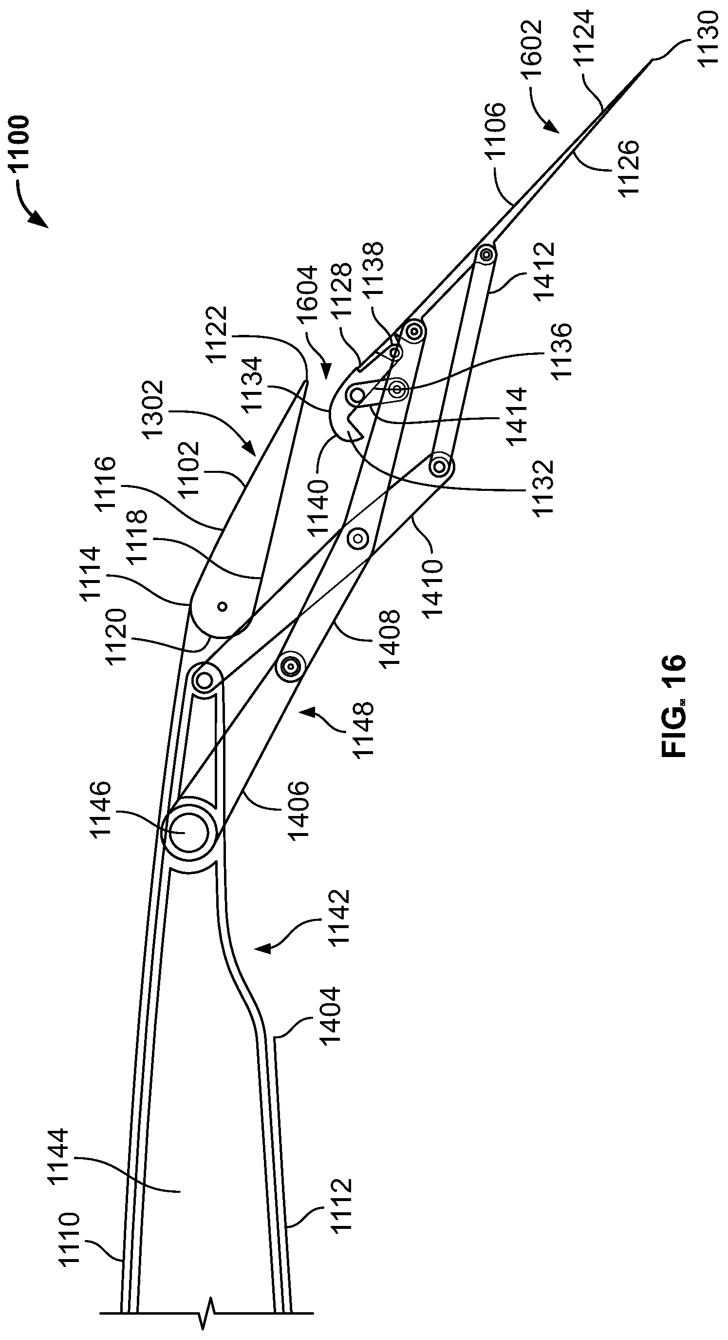 Patent US12097959 Figure 16 – Underwing-mounted trailing edge flaps for wings of aircraft