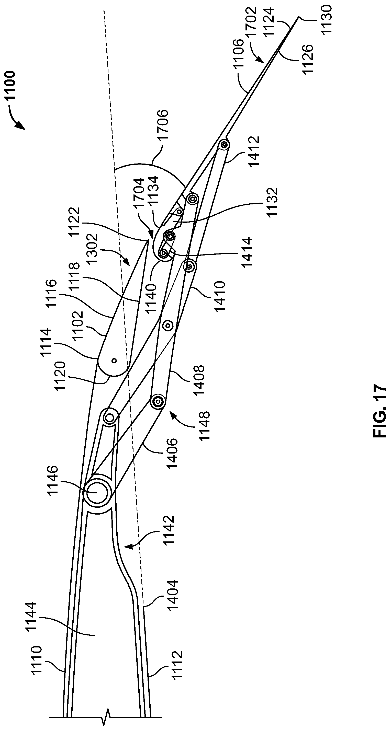 Patent US12097959 Figure 17 – Underwing-mounted trailing edge flaps for wings of aircraft
