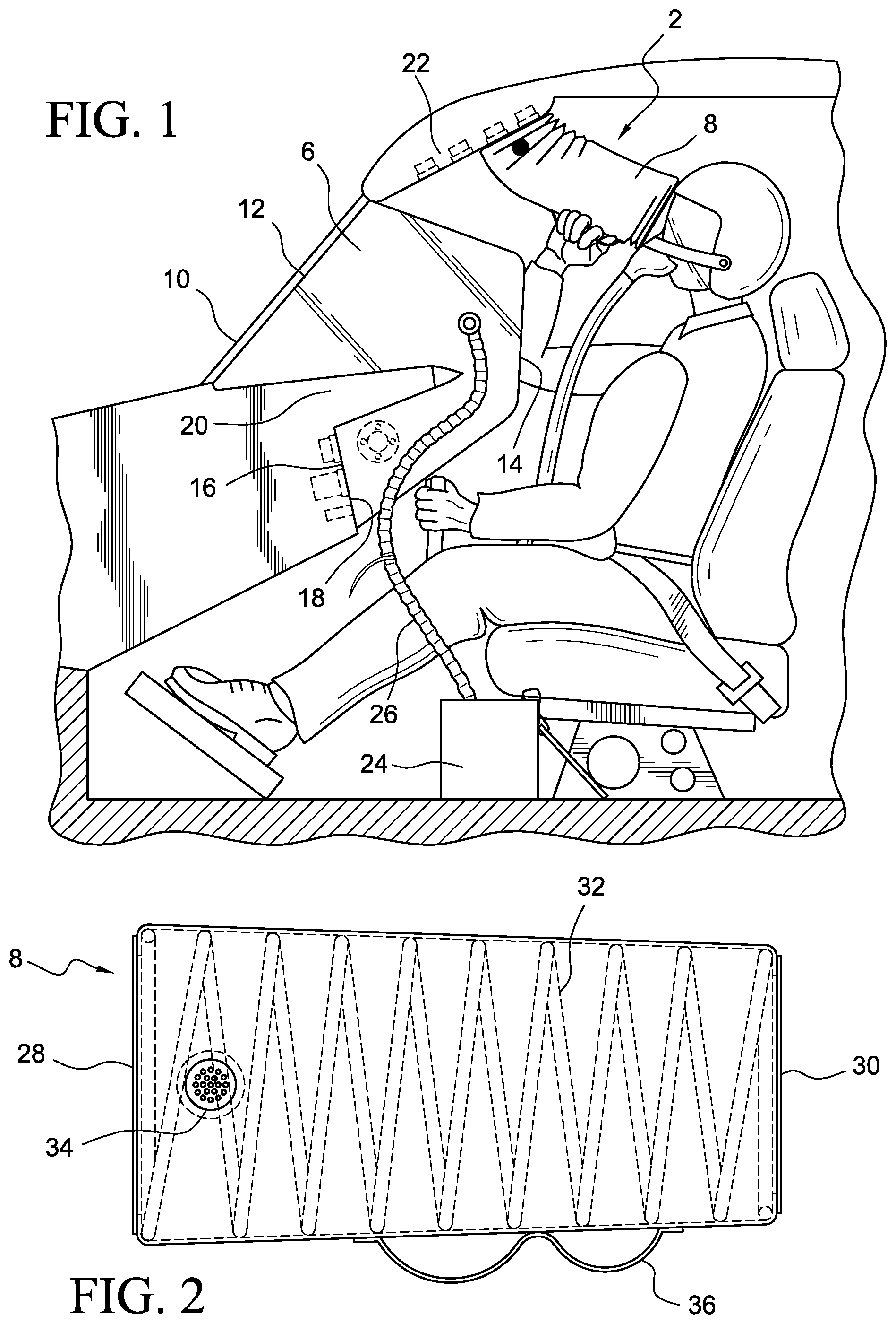 Patent US12097964 Figure 1 – Emergency vision system with fixed and hand-held enclosures