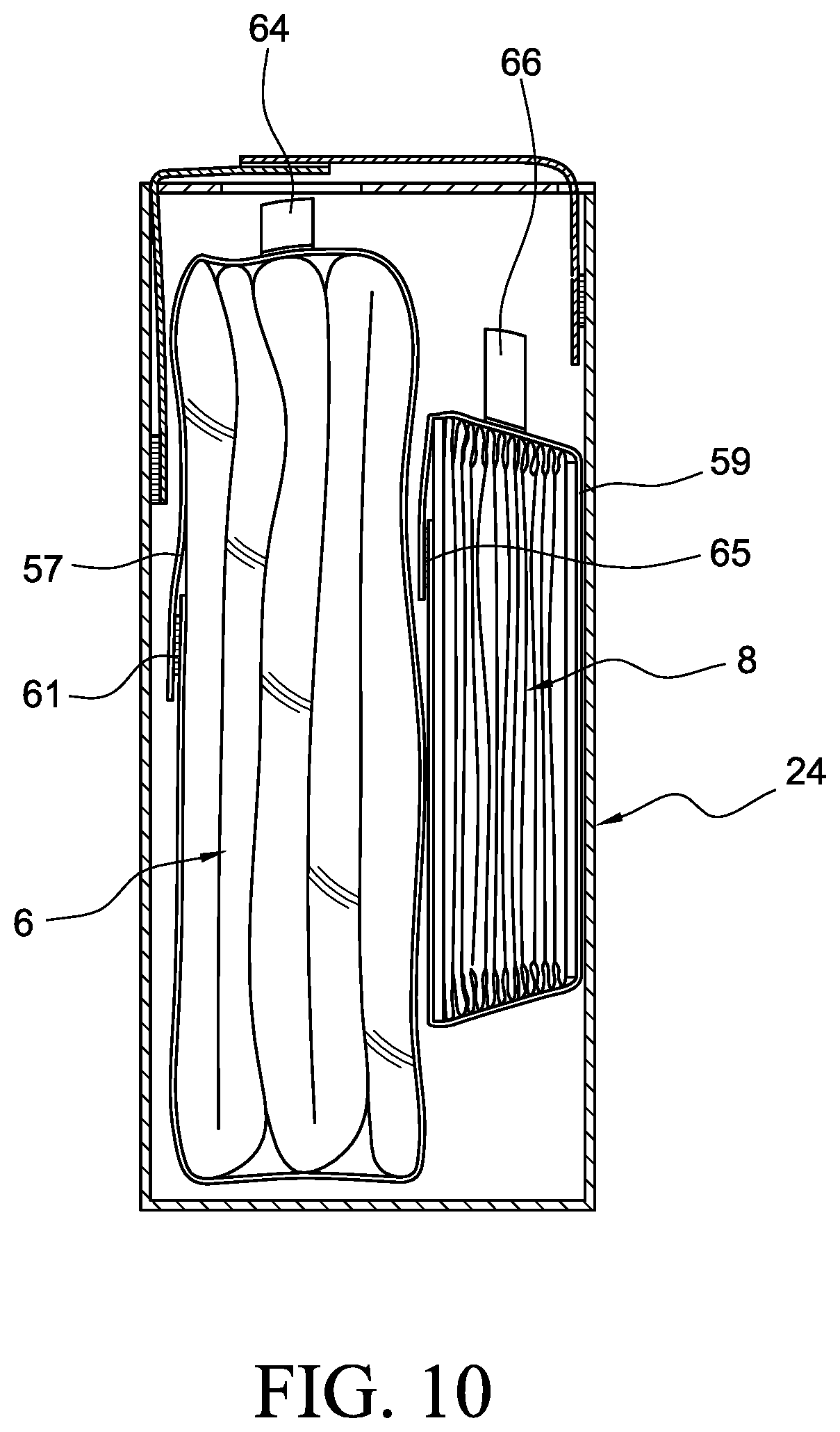Patent US12097964 Figure 6 – Emergency vision system with fixed and hand-held enclosures