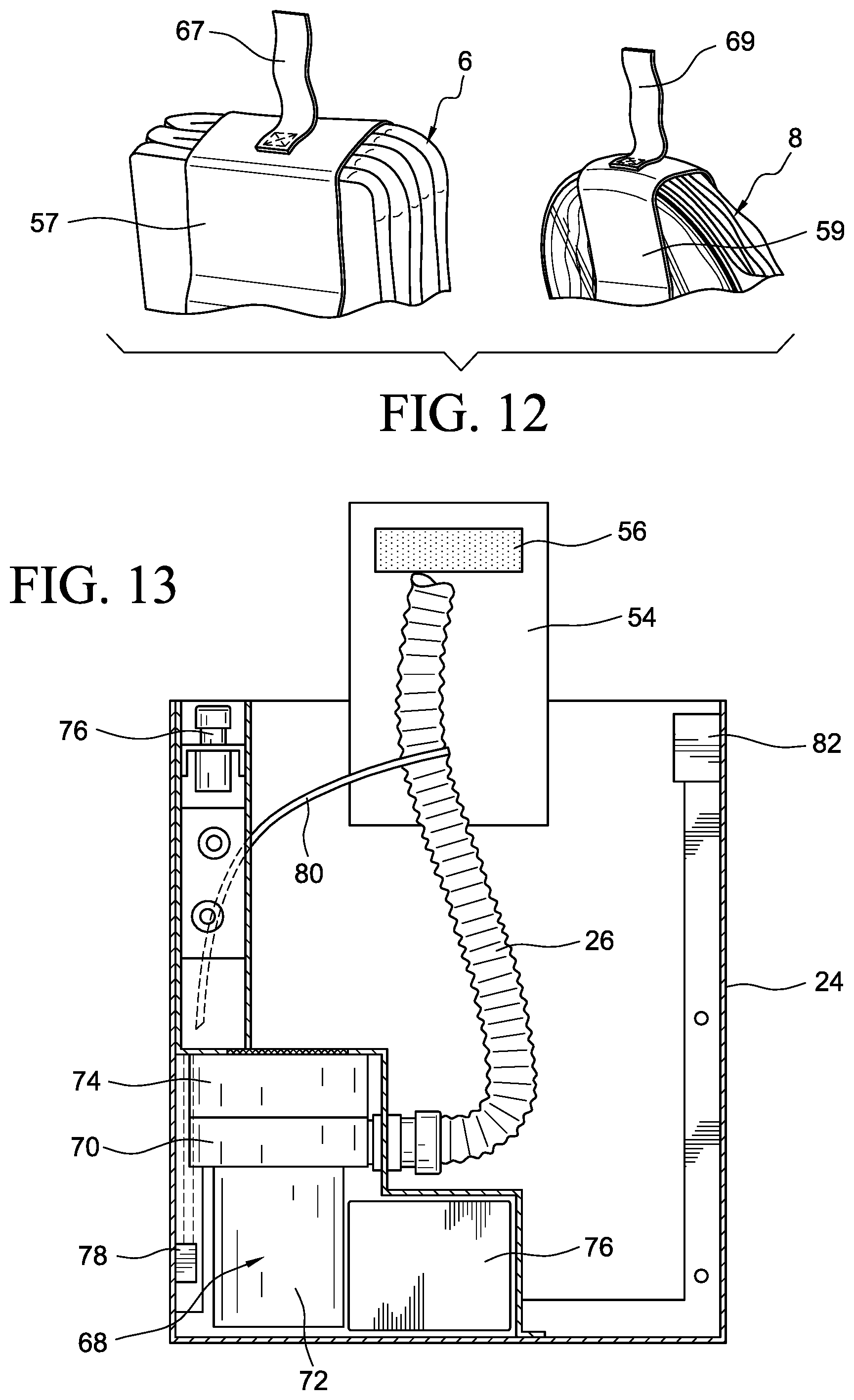Patent US12097964 Figure 8 – Emergency vision system with fixed and hand-held enclosures