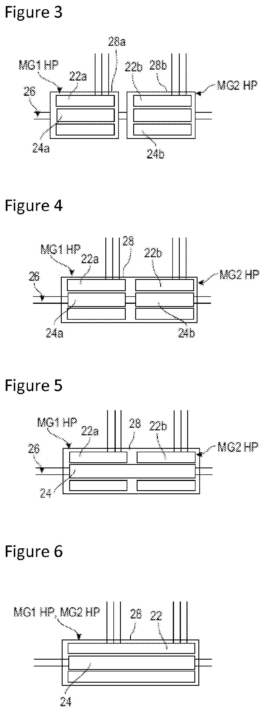 Patent US12097965 Figure 2 – Electric architecture for a hybrid thermal/electric propulsion aircraft and twin-engined aircraft comprising such an architecture