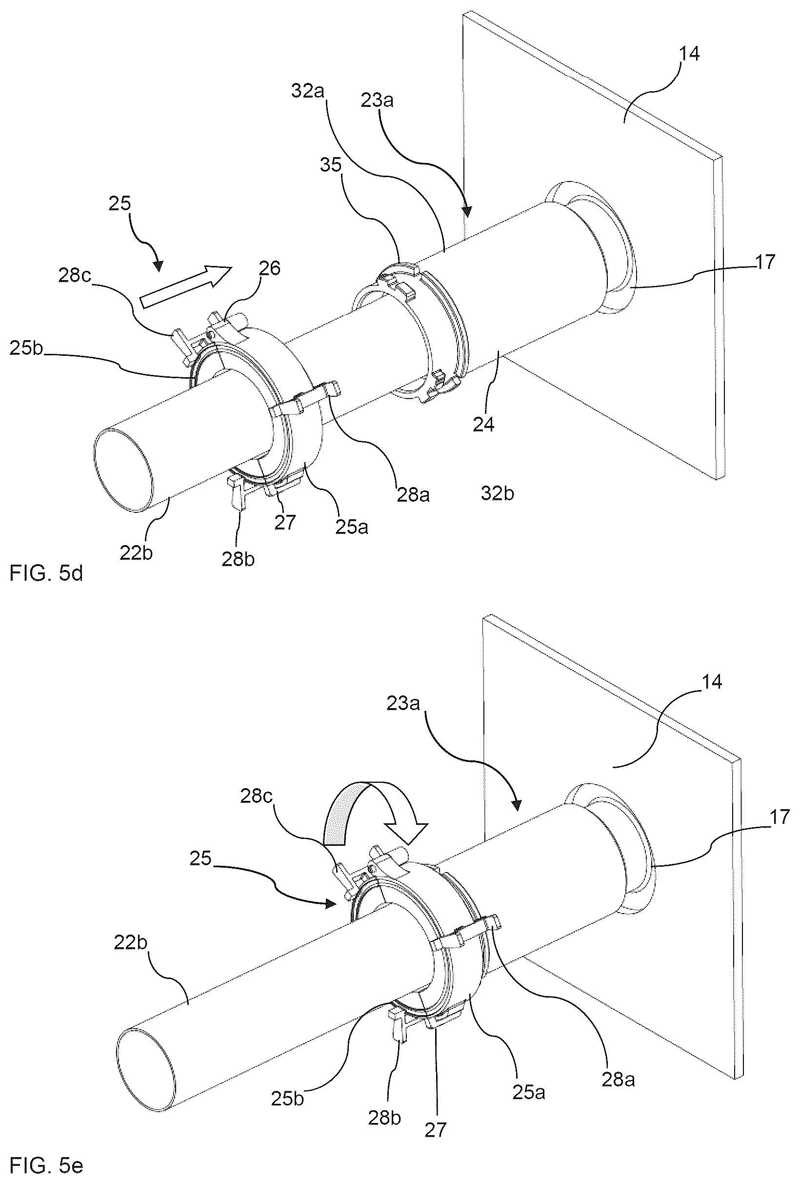 Patent US12097966 Figure 5 – Fuel pipe assembly