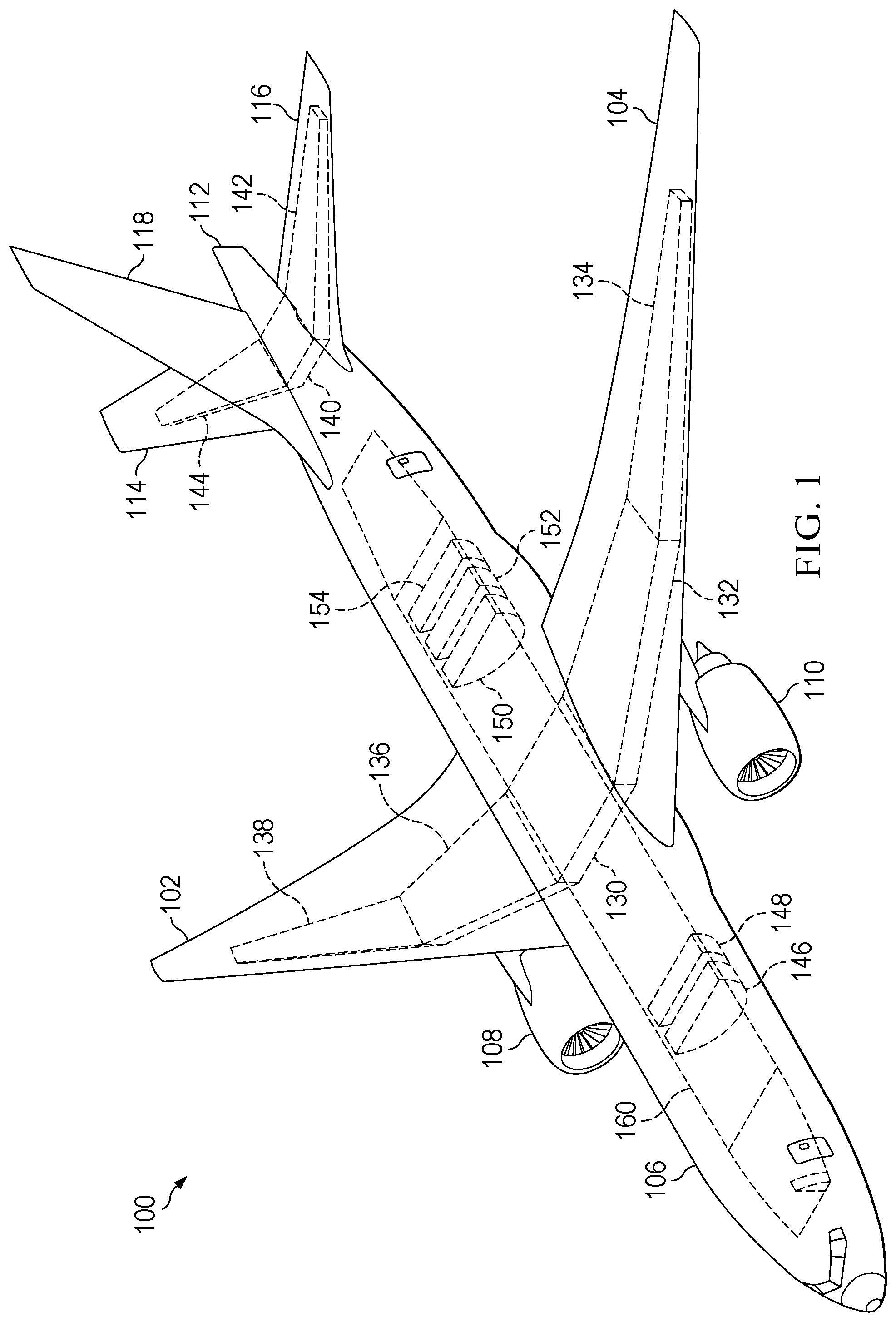 Patent US12097969 Figure 1 – Fuel tank flammability protection system