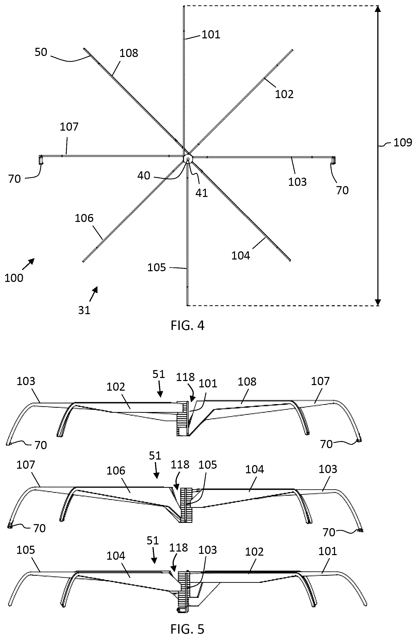 Patent US12097972 Figure 2 – Collapsible cover for engine inlet and method for covering engine inlet