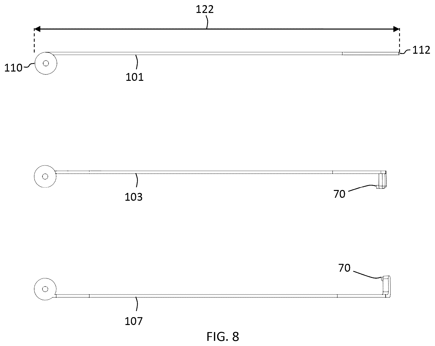 Patent US12097972 Figure 5 – Collapsible cover for engine inlet and method for covering engine inlet
