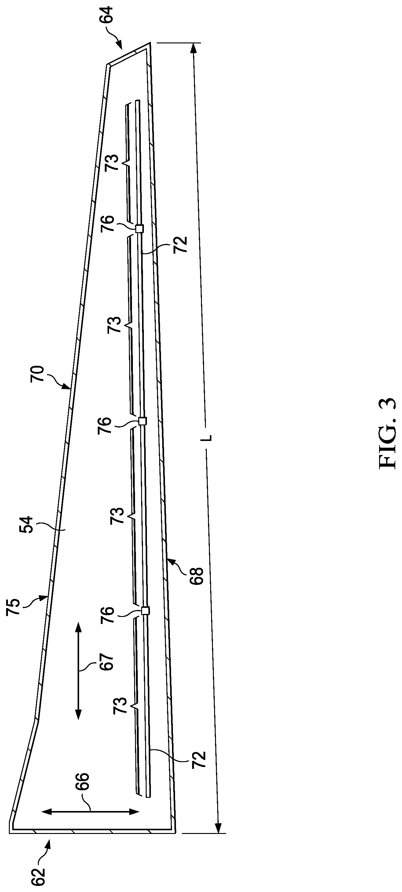Patent US12097973 Figure 3 – Composite wing panels and fabrication method