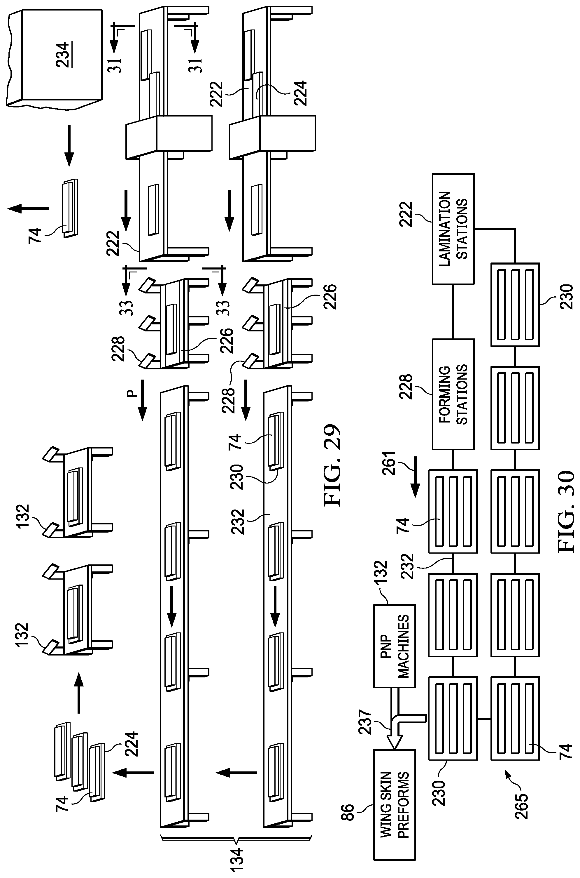 Patent US12097973 Figure 20 – Composite wing panels and fabrication method